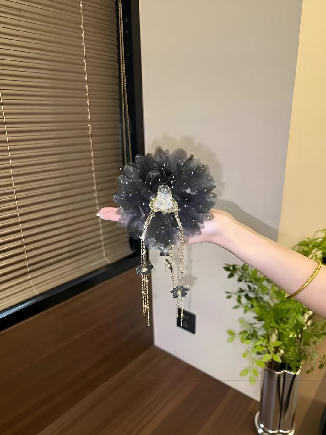 Black clip 13 cm