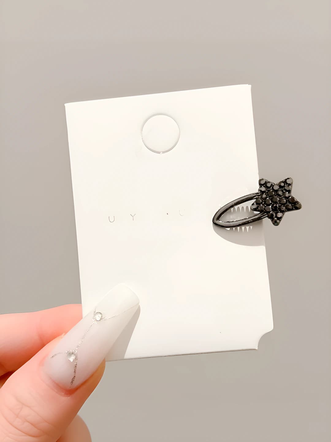 1# Five-pointed star clip, 1 pc