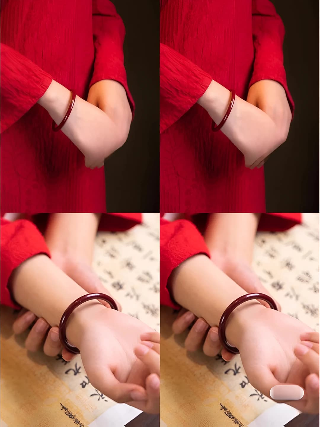 Qalin bilakuzuk, Qizil cinnabar, 62mm