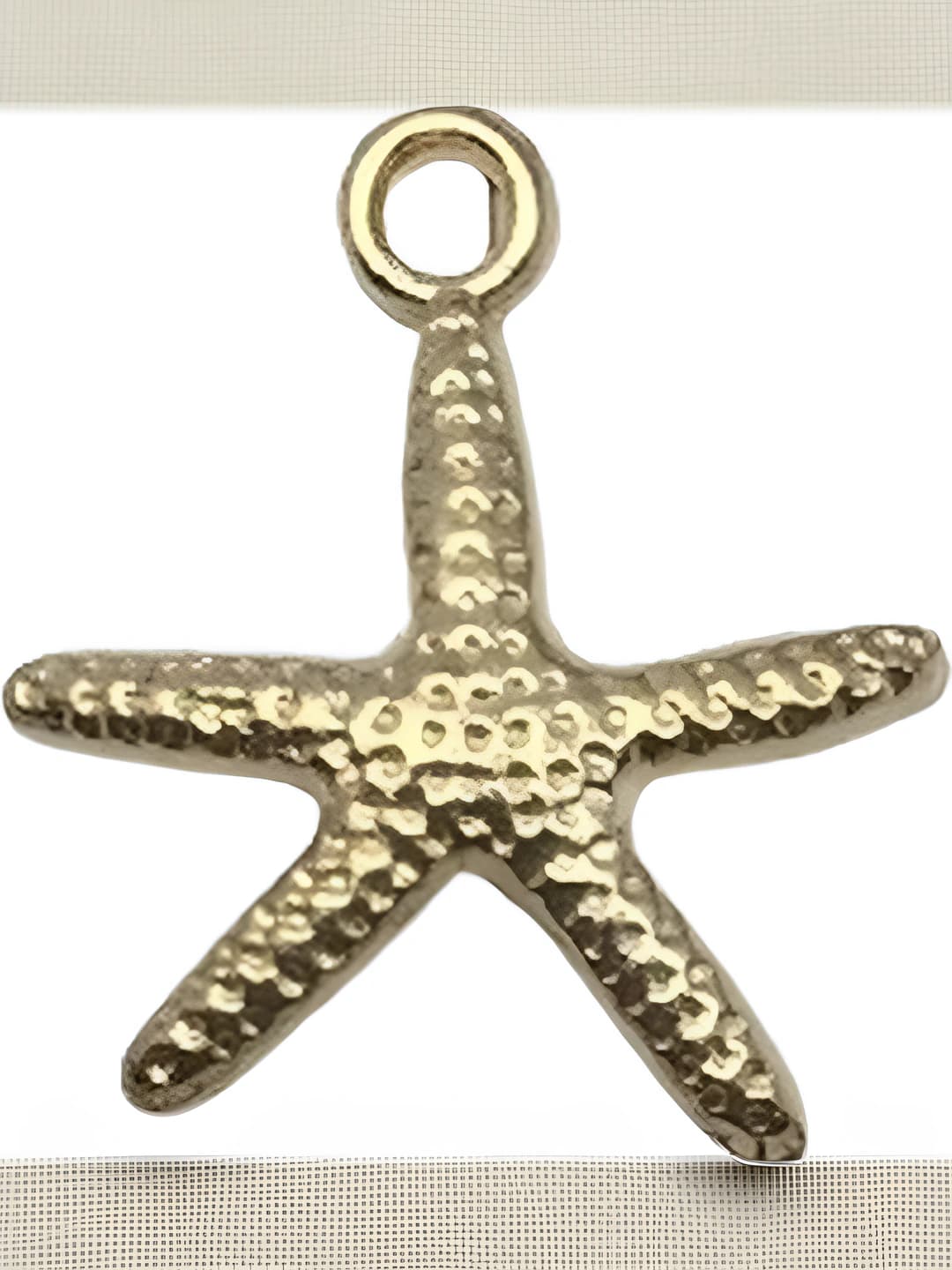 K gold, starfish 17x19mm-1g