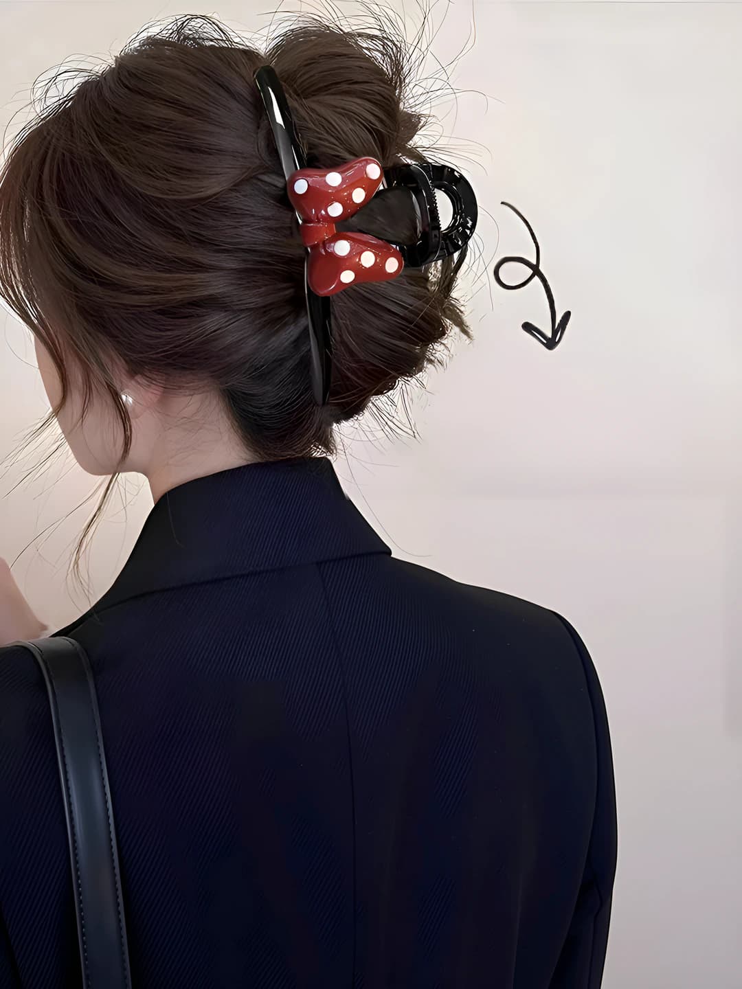 Red Bow, Double-sided, 15 cm