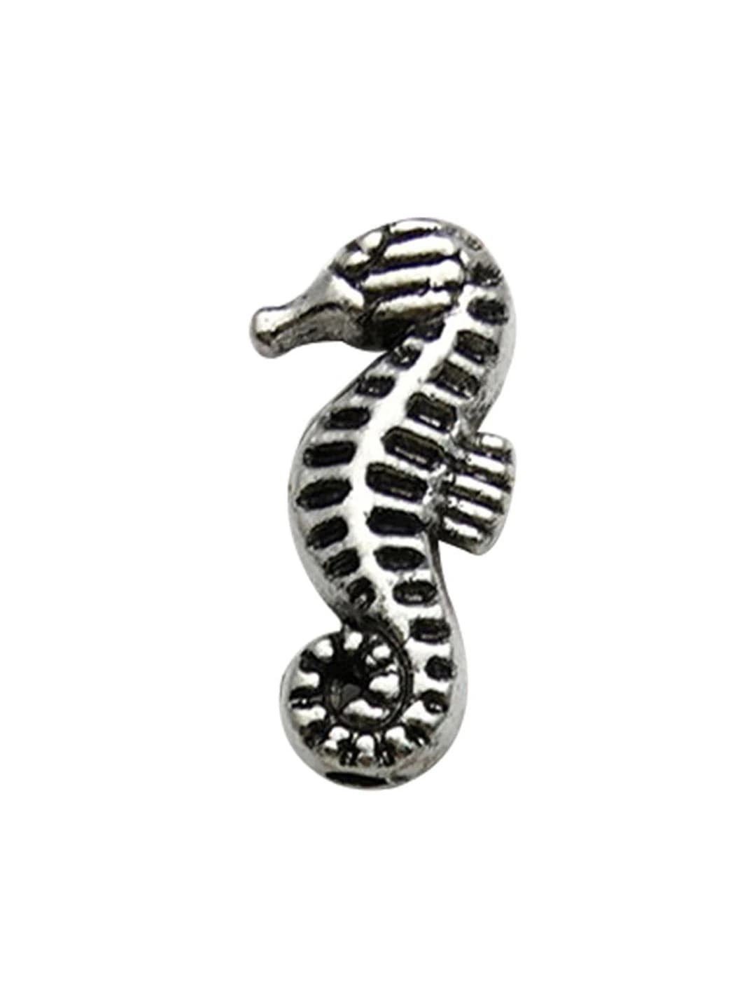 1 dona qadimiy kumush dengiz yovvoyi ot, 9x13mm, 1g