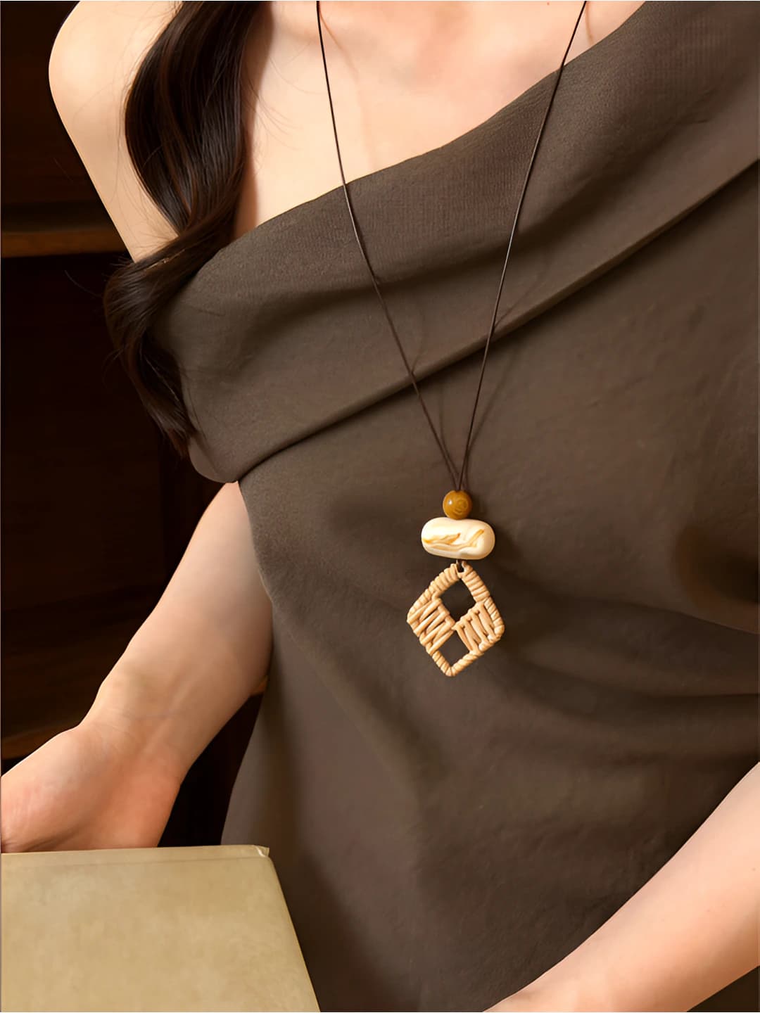 Necklace - Coffee
