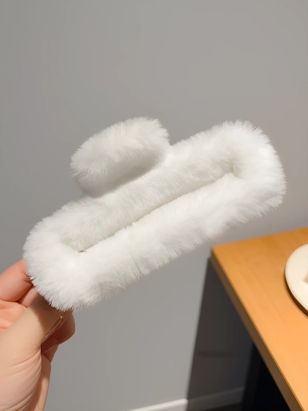 Plush square White - 13cm