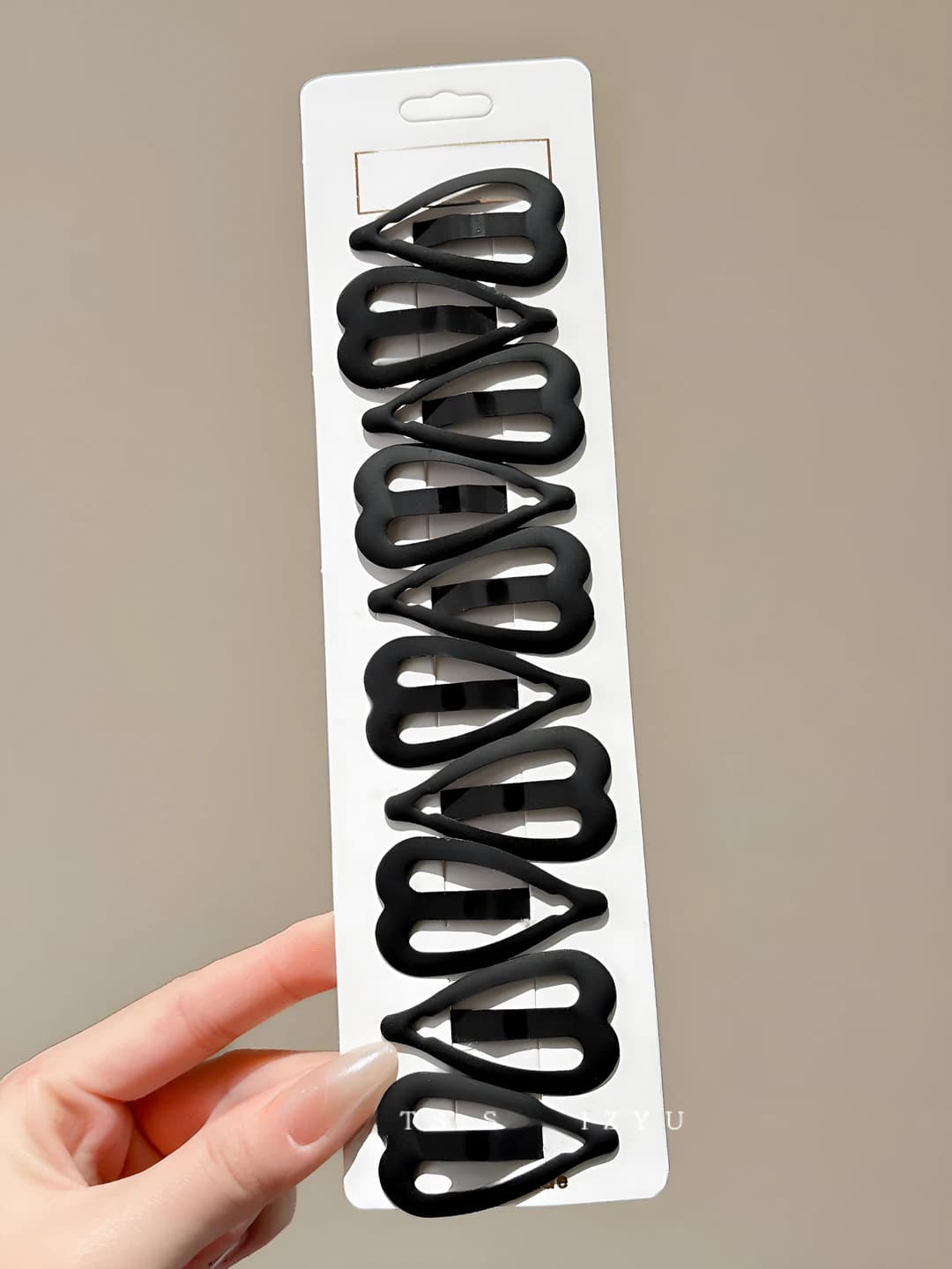 4# Matte yurak shaklida soch to'g'asi - 10 dona taxminan 4.7cm