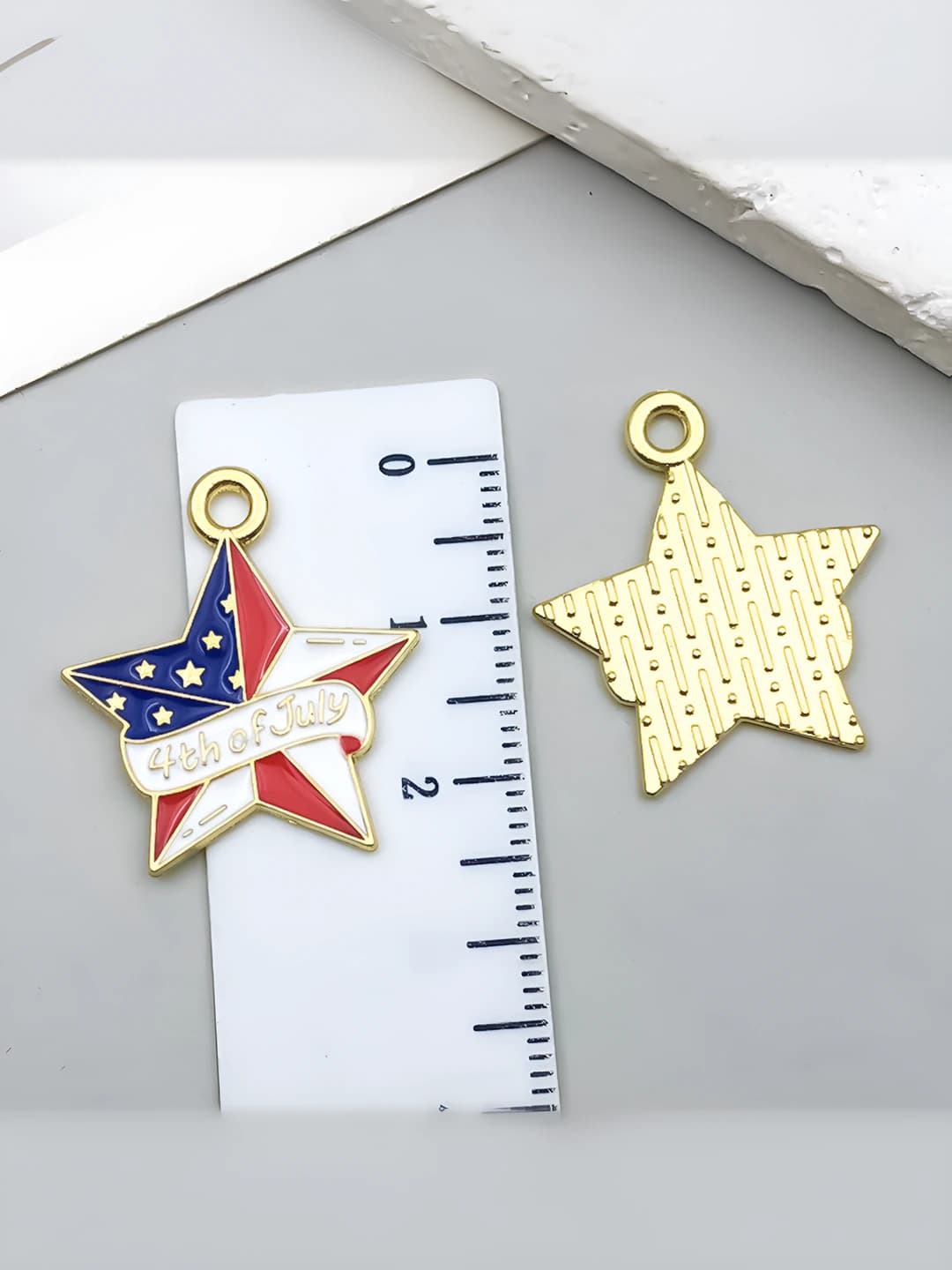 1 pc US star 25x22mm-1.1g