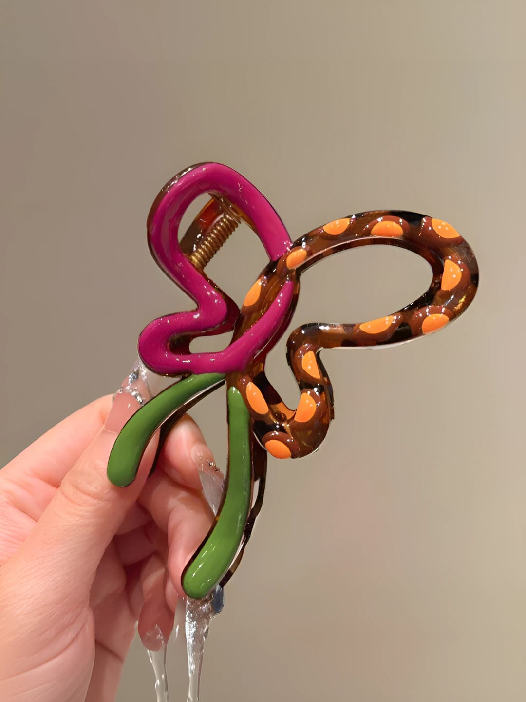 Pink-green, 10 cm