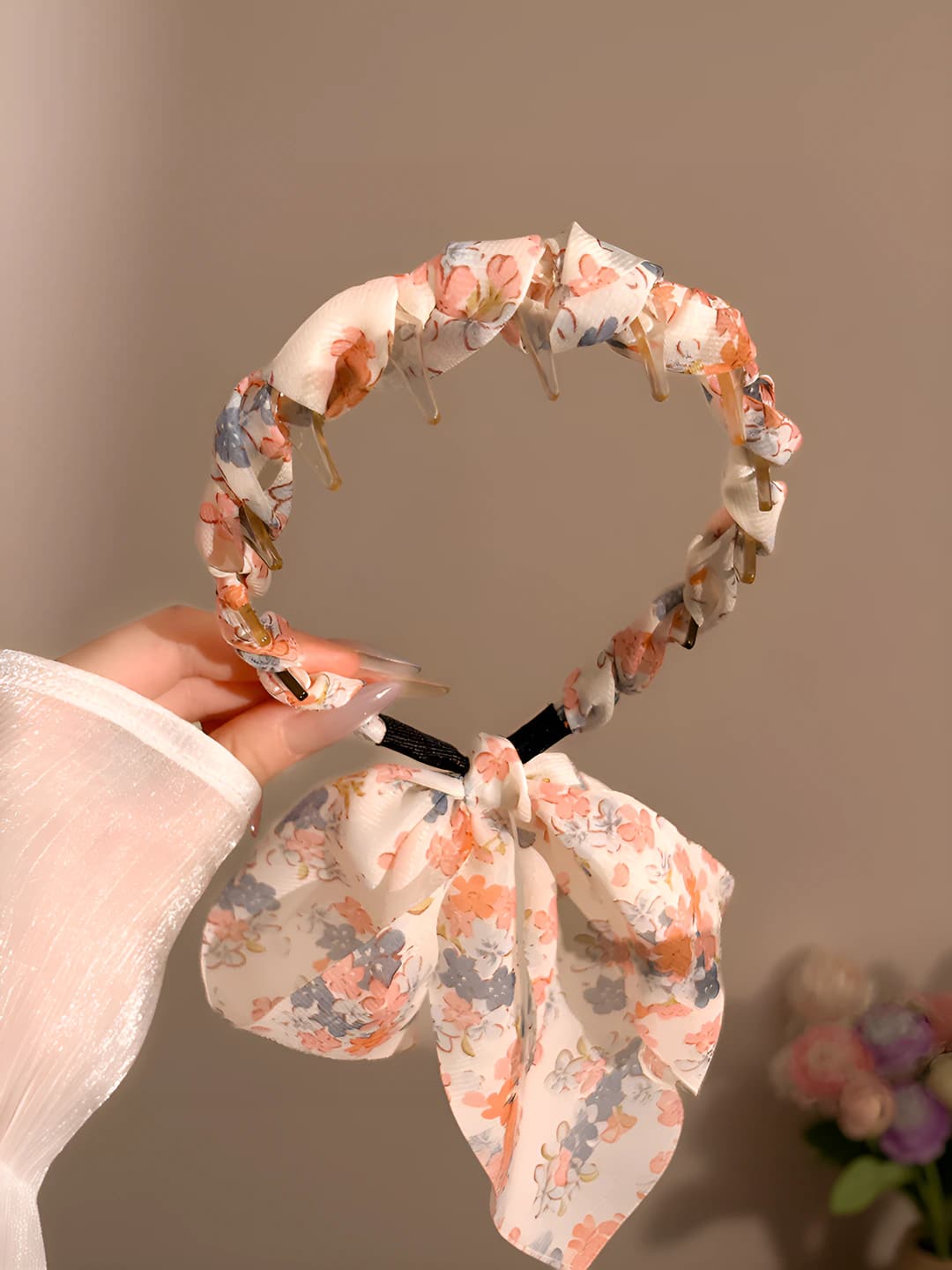 19# Floral, ribbon, lavender