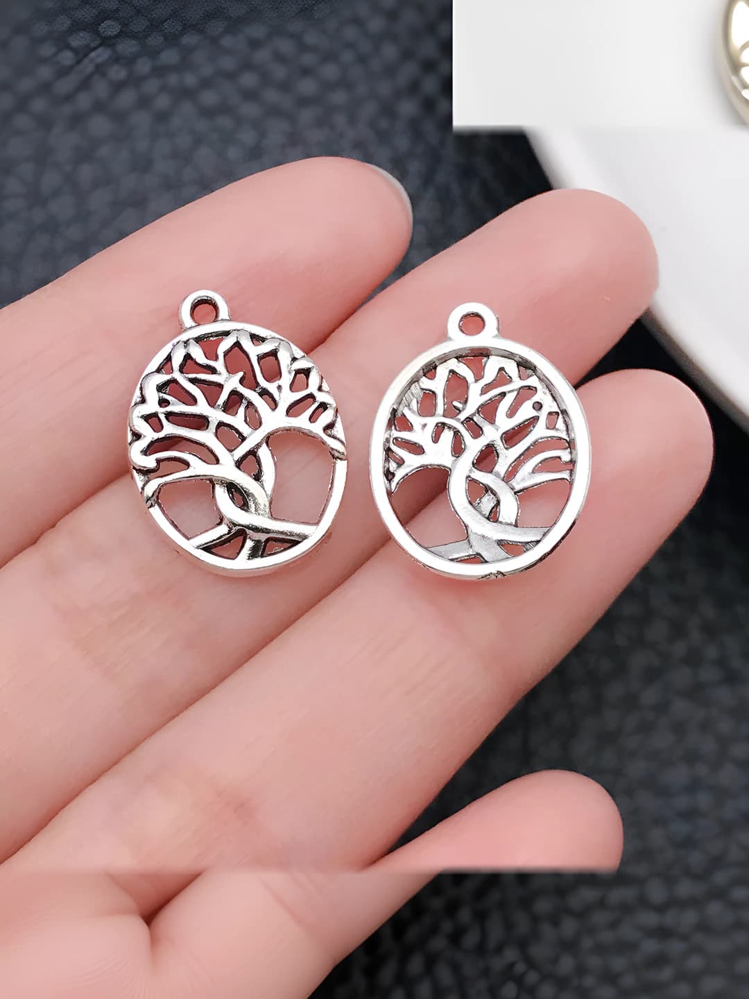 Старинное серебро дерево жизни 20x15mm-1.0g