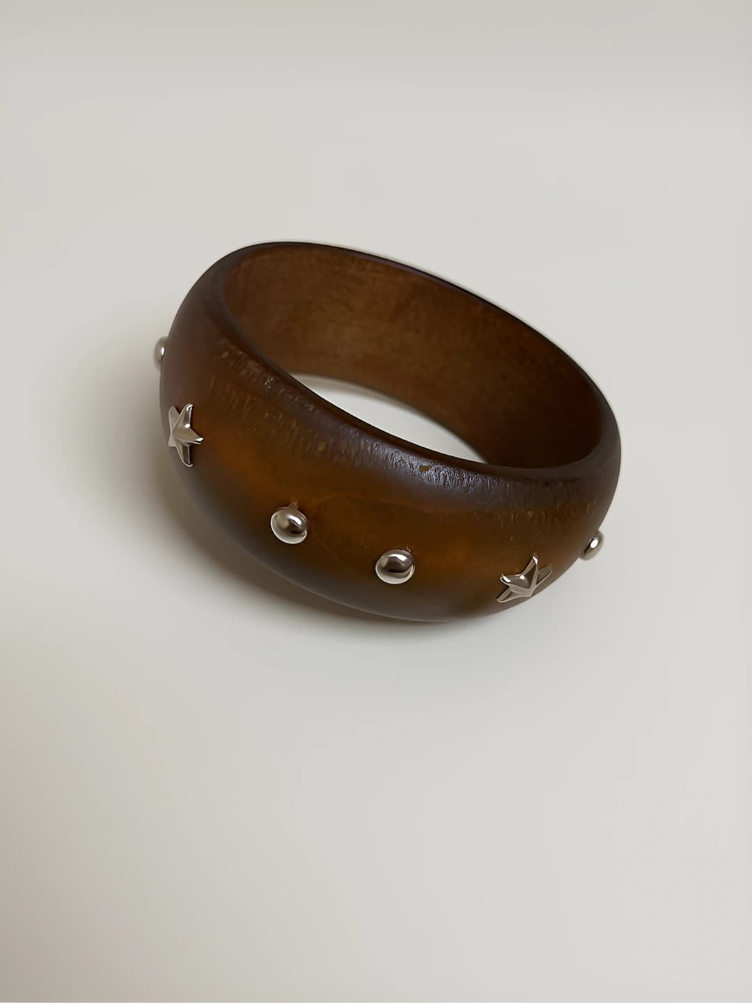 24# Coffee-Silver Bracelet
