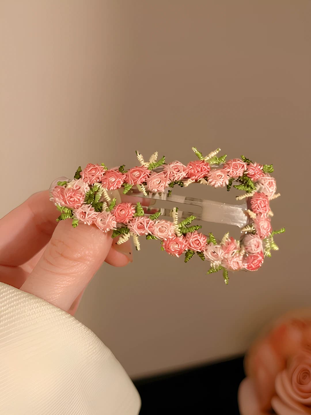 Floral, lace, triangle BB, 7.5 cm