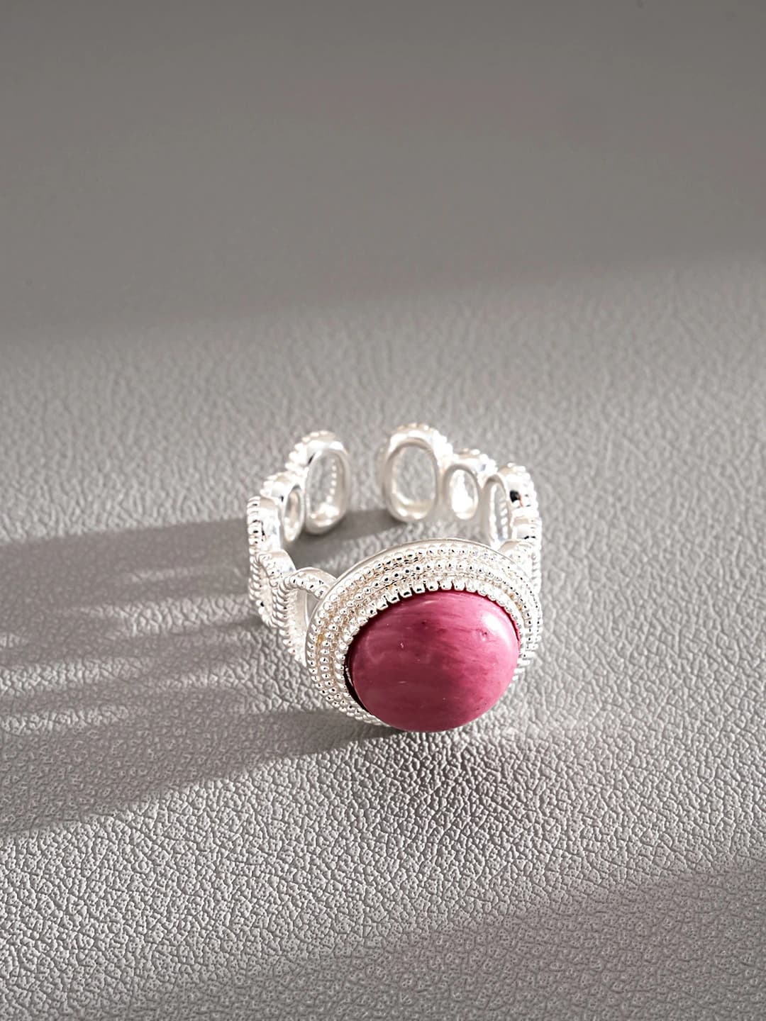 Ring-Silver-Red