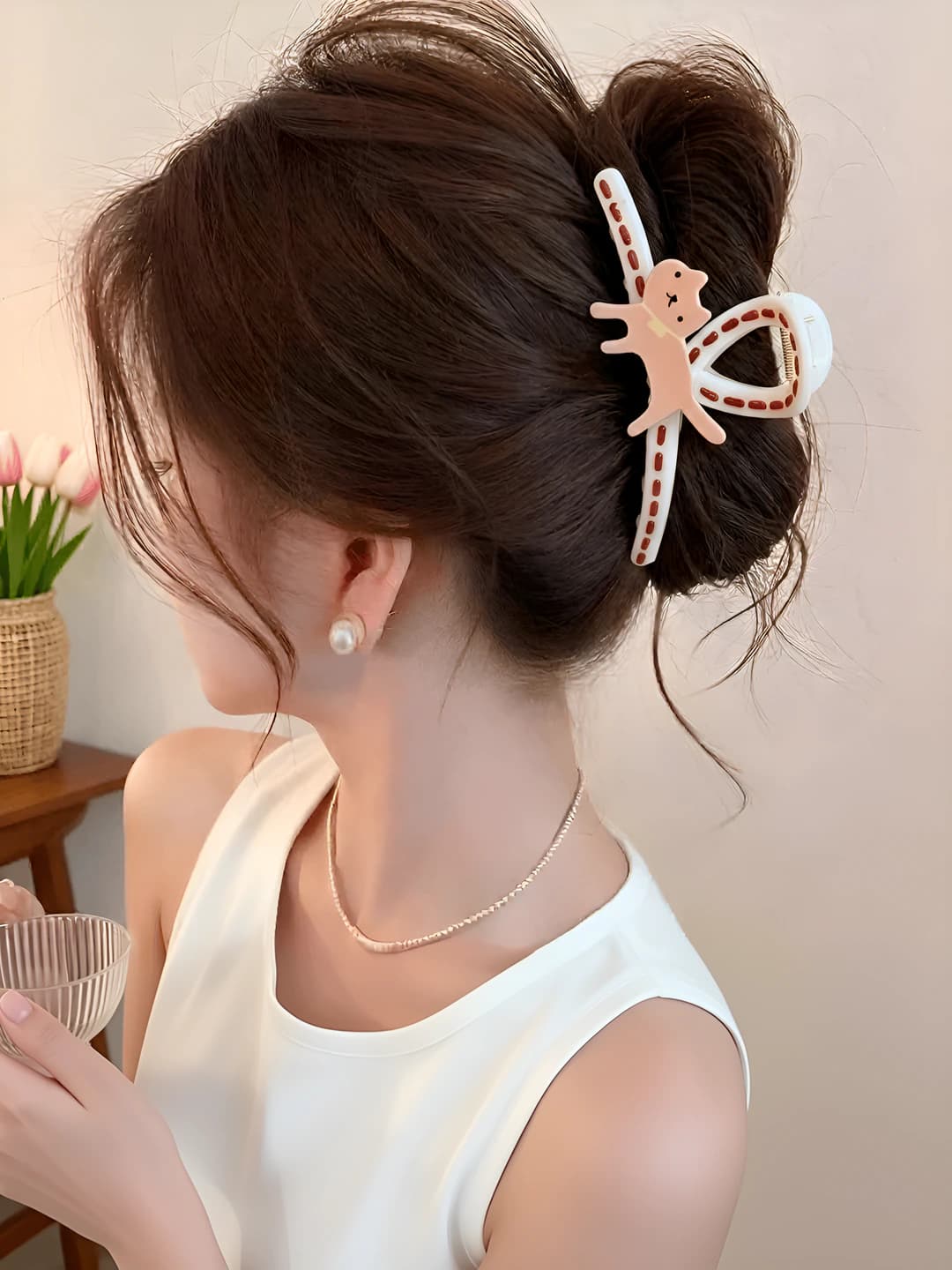 Красный пёс граффити клипса, 2 стороны, 13 см