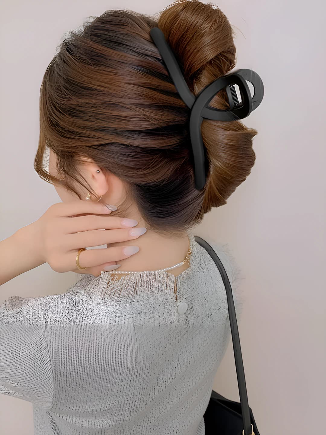 7# Black Y-shaped clip 11cm