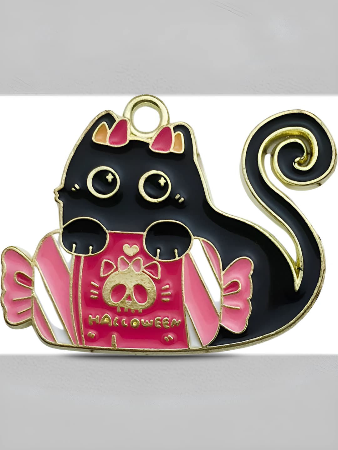 1 pc Black candy cat 29x23mm-3.2g