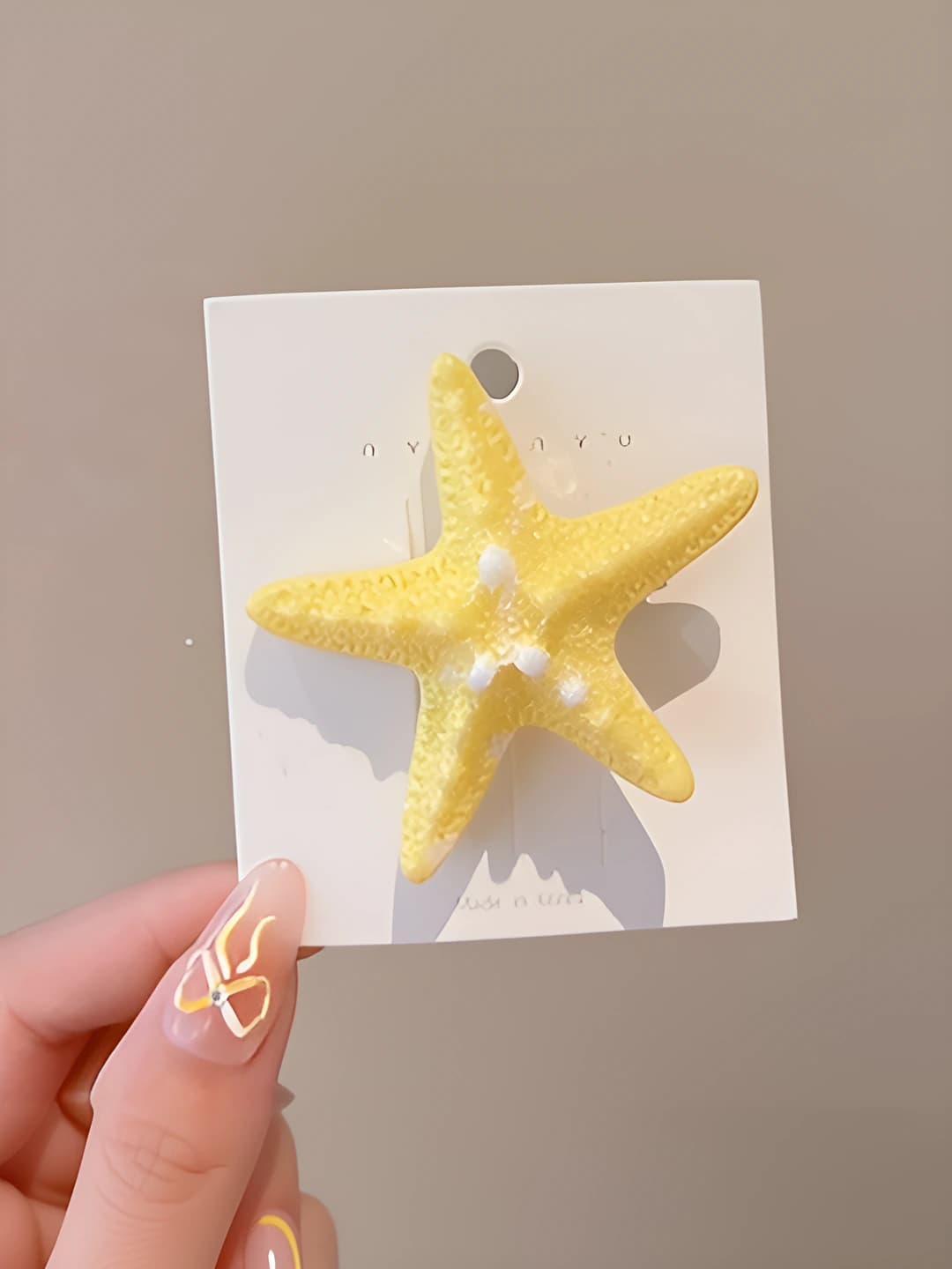 3# Starfish, yellow, 5.5 cm