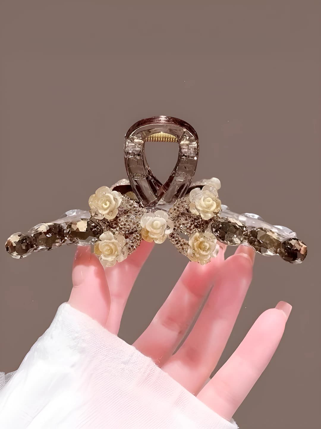 1# Розовый зажим большой - ~11 см