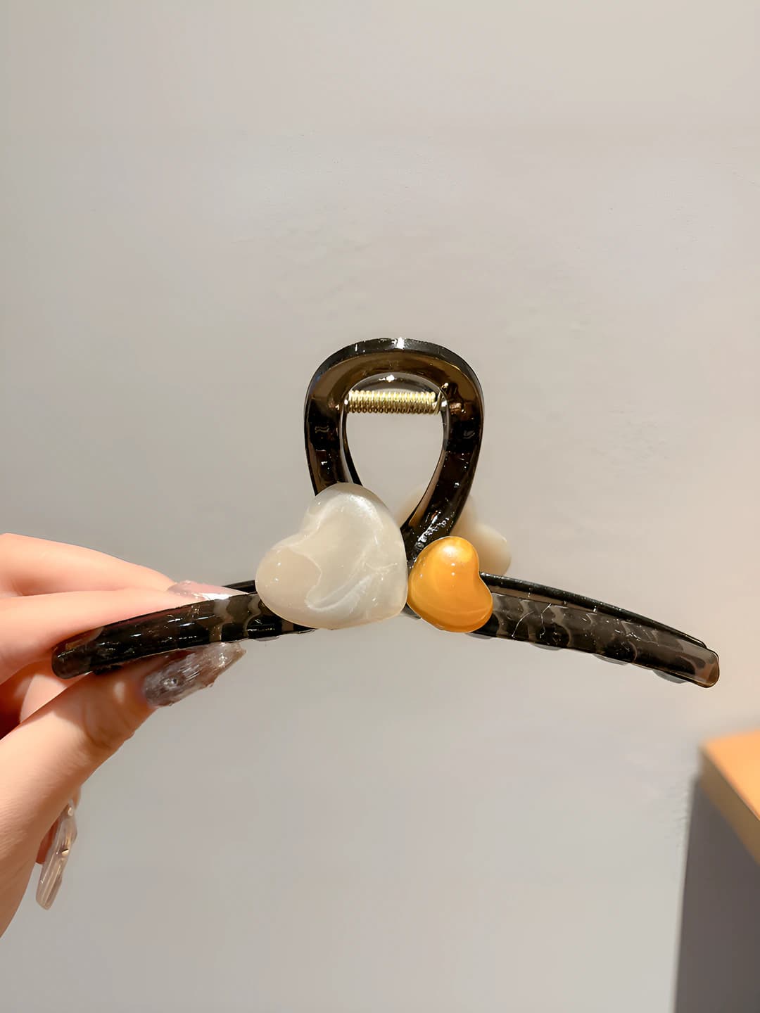 Два сердца зажим 15 см