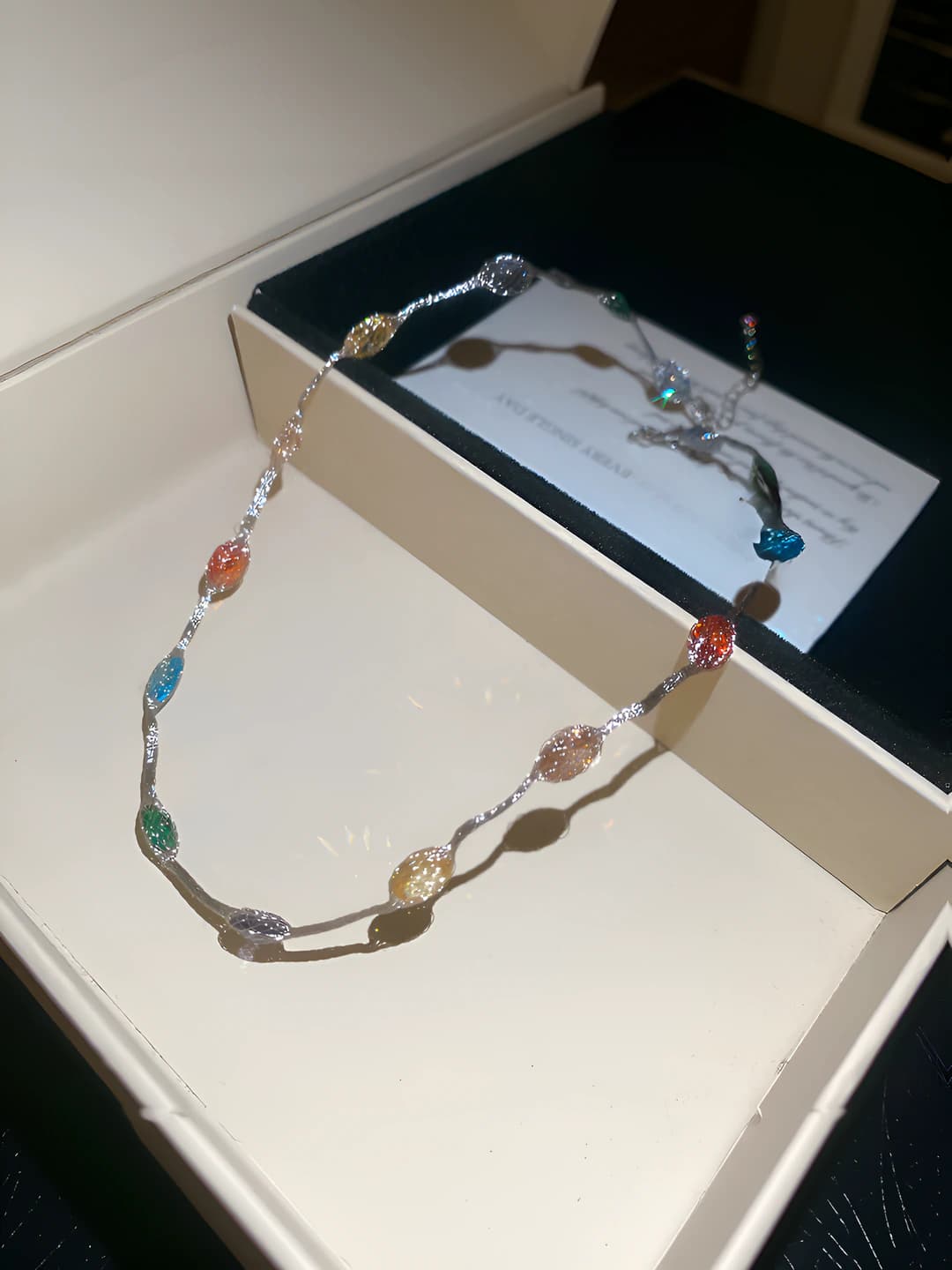 41# Necklace - Silver - Multicolour