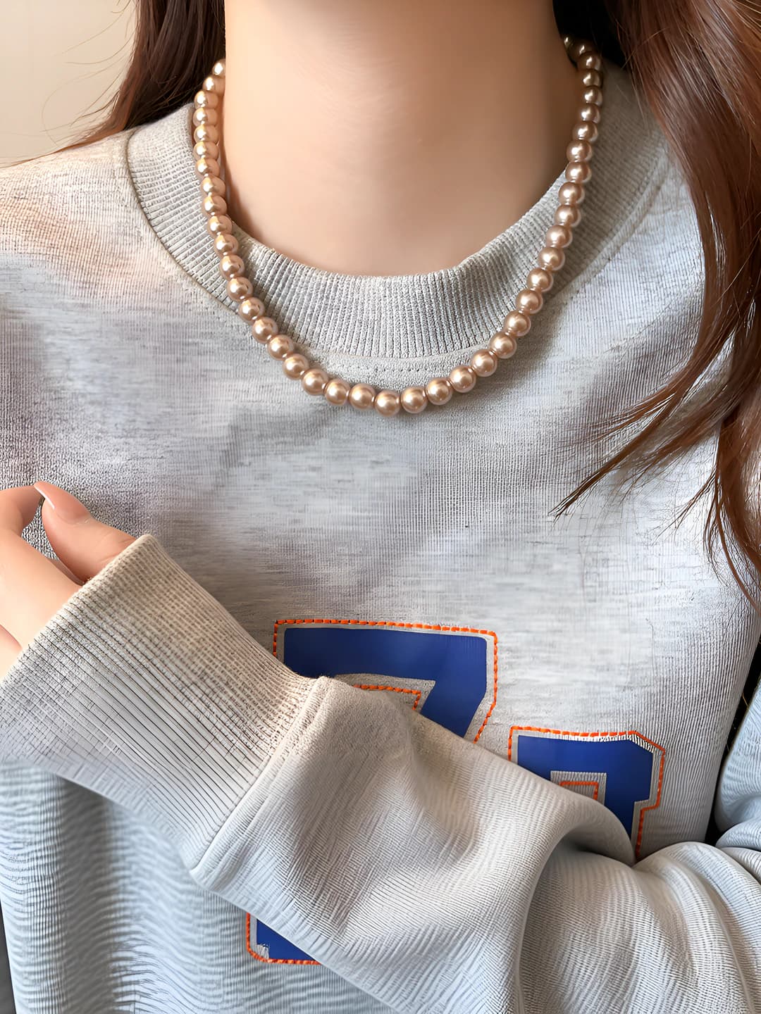 21# цепь - розовый - 6mm