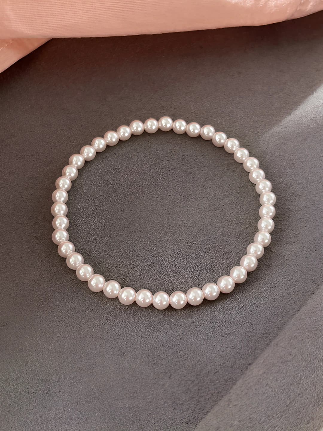 Браслет с жемчугом 3mm простой