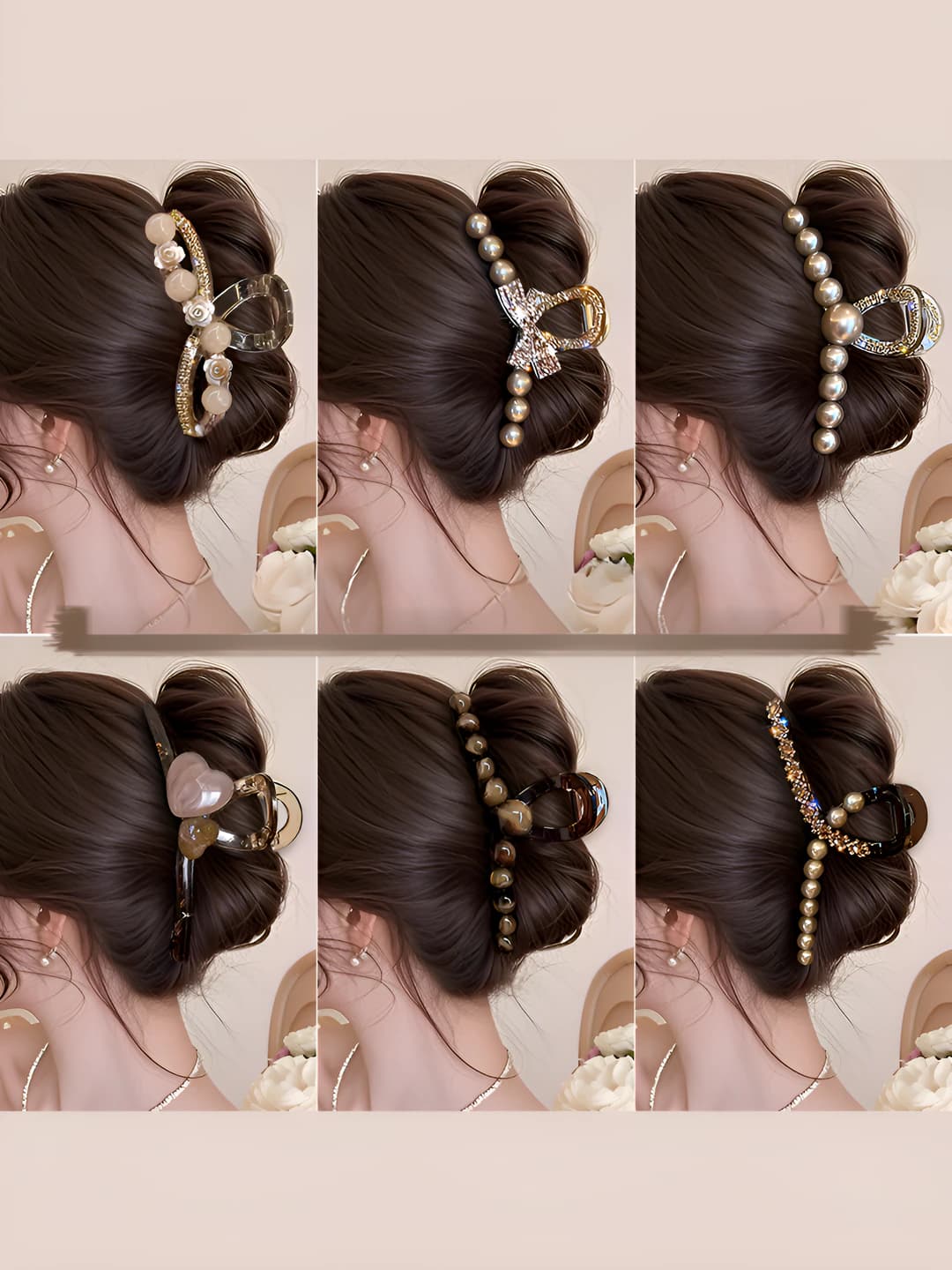 Women's hair clips and combs: 2026, PS material, design element, light luxury style