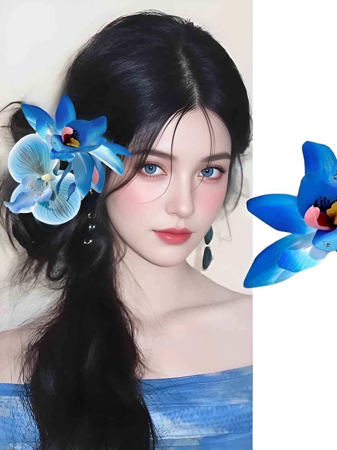 4# Градиент синий 3D фаленопсис