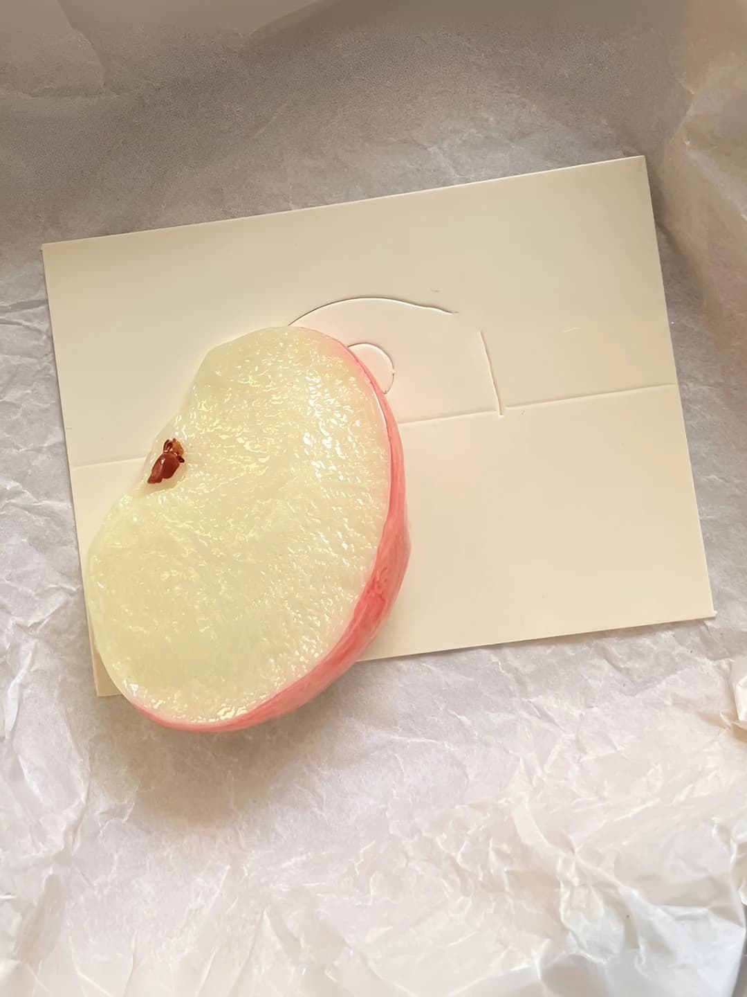 Qizil olma dilimi [1 dona] ~5cm