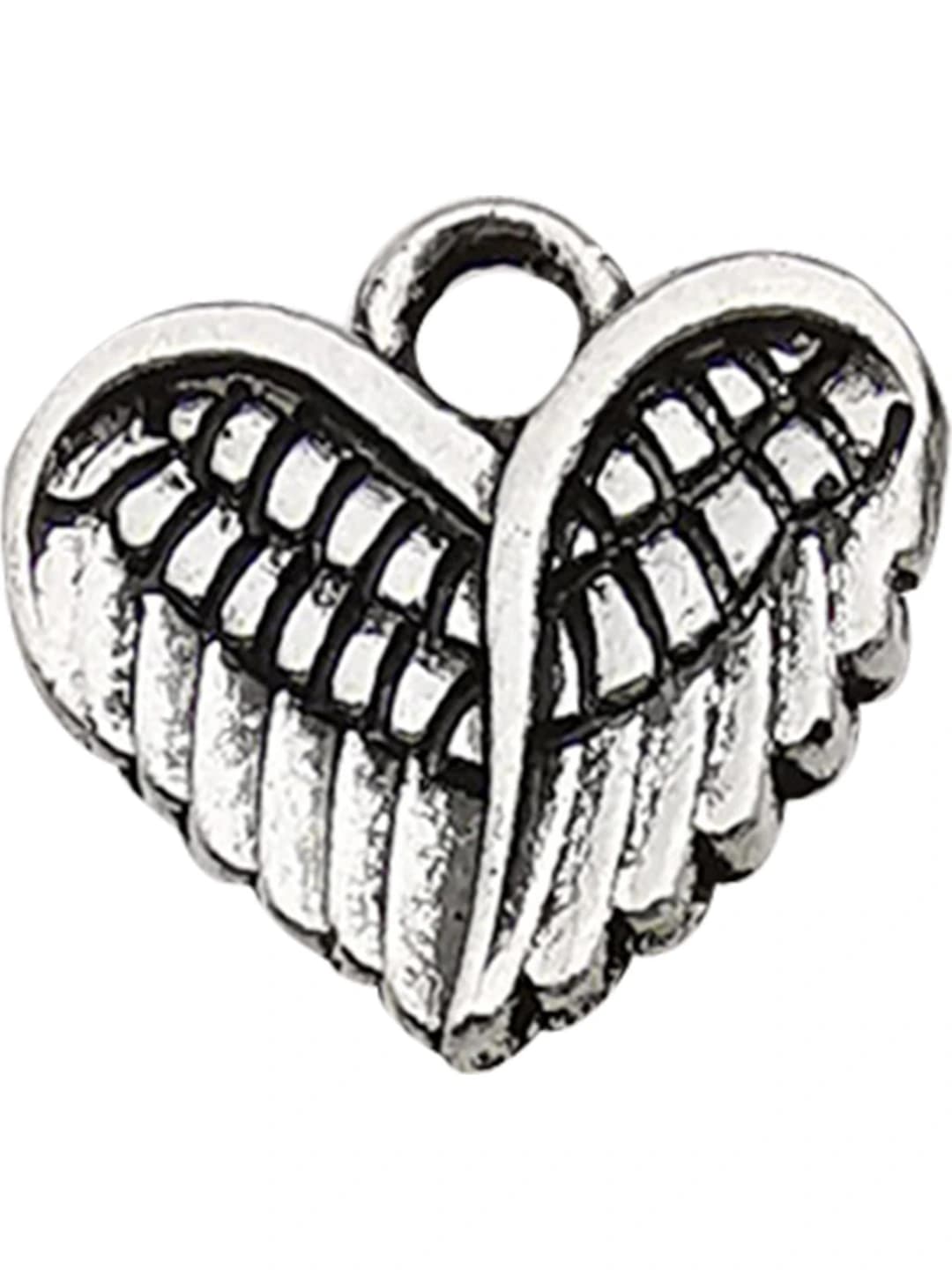 1 pc, winged heart, 11x10mm, 1g