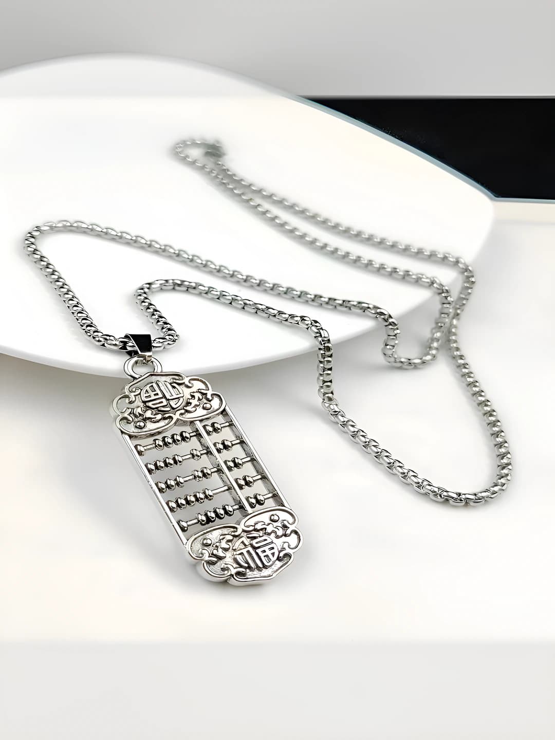 Abacus + 70 cm steel chain