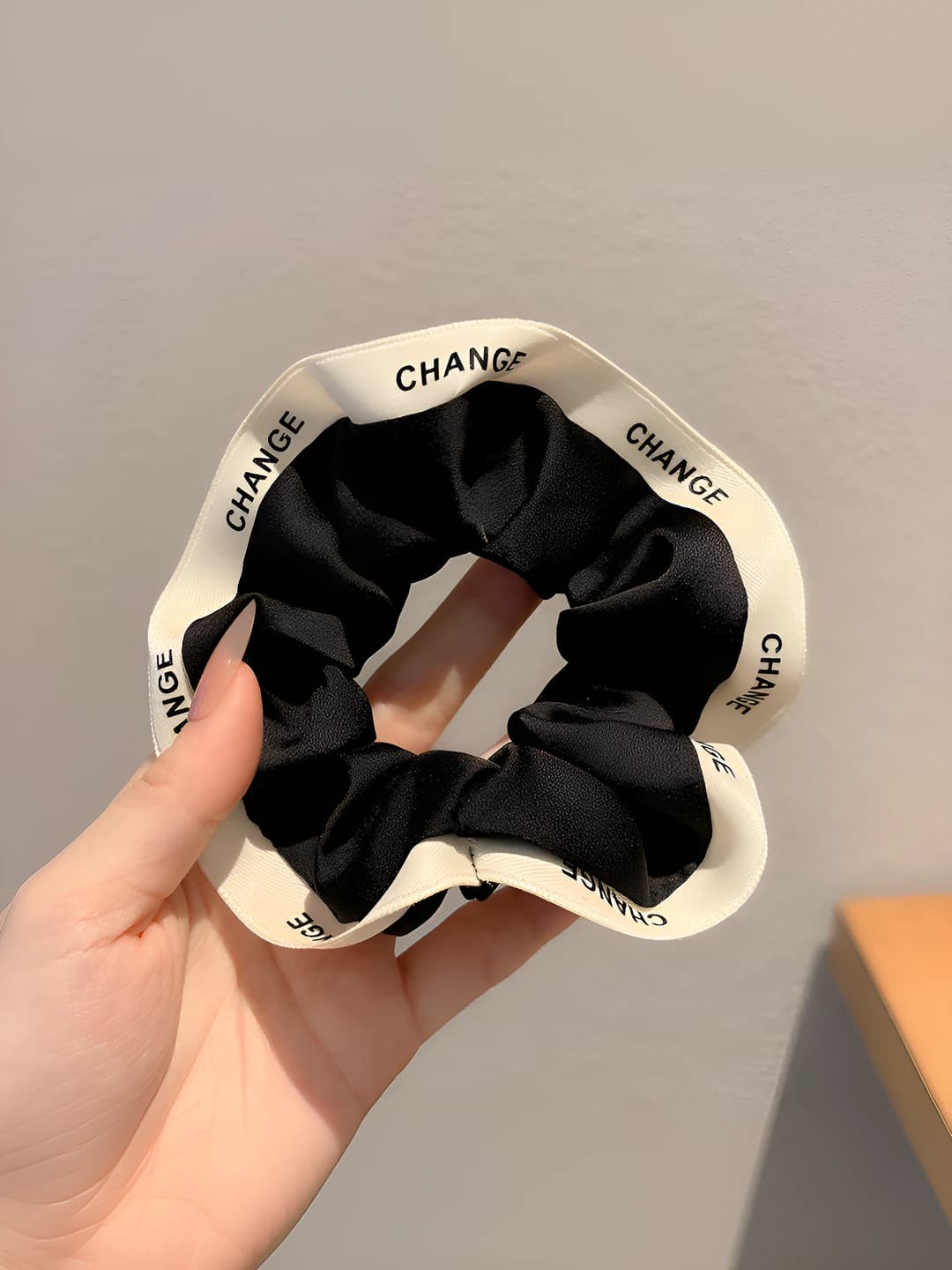 Black, letters, 12 cm
