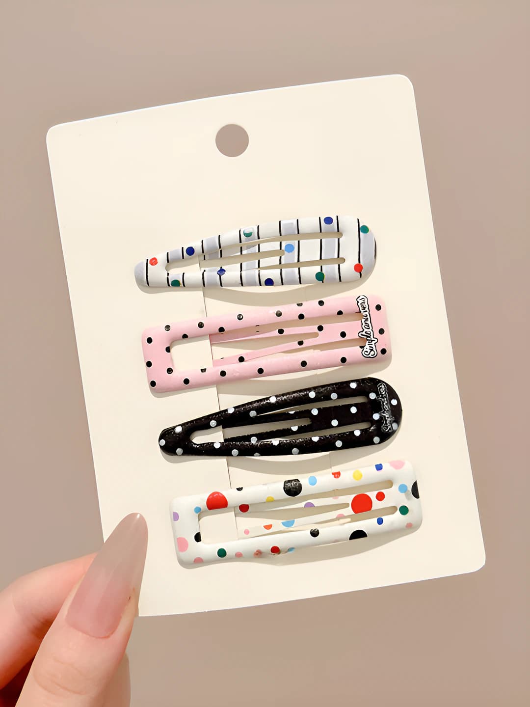 4# Black 4 pcs - 6 cm