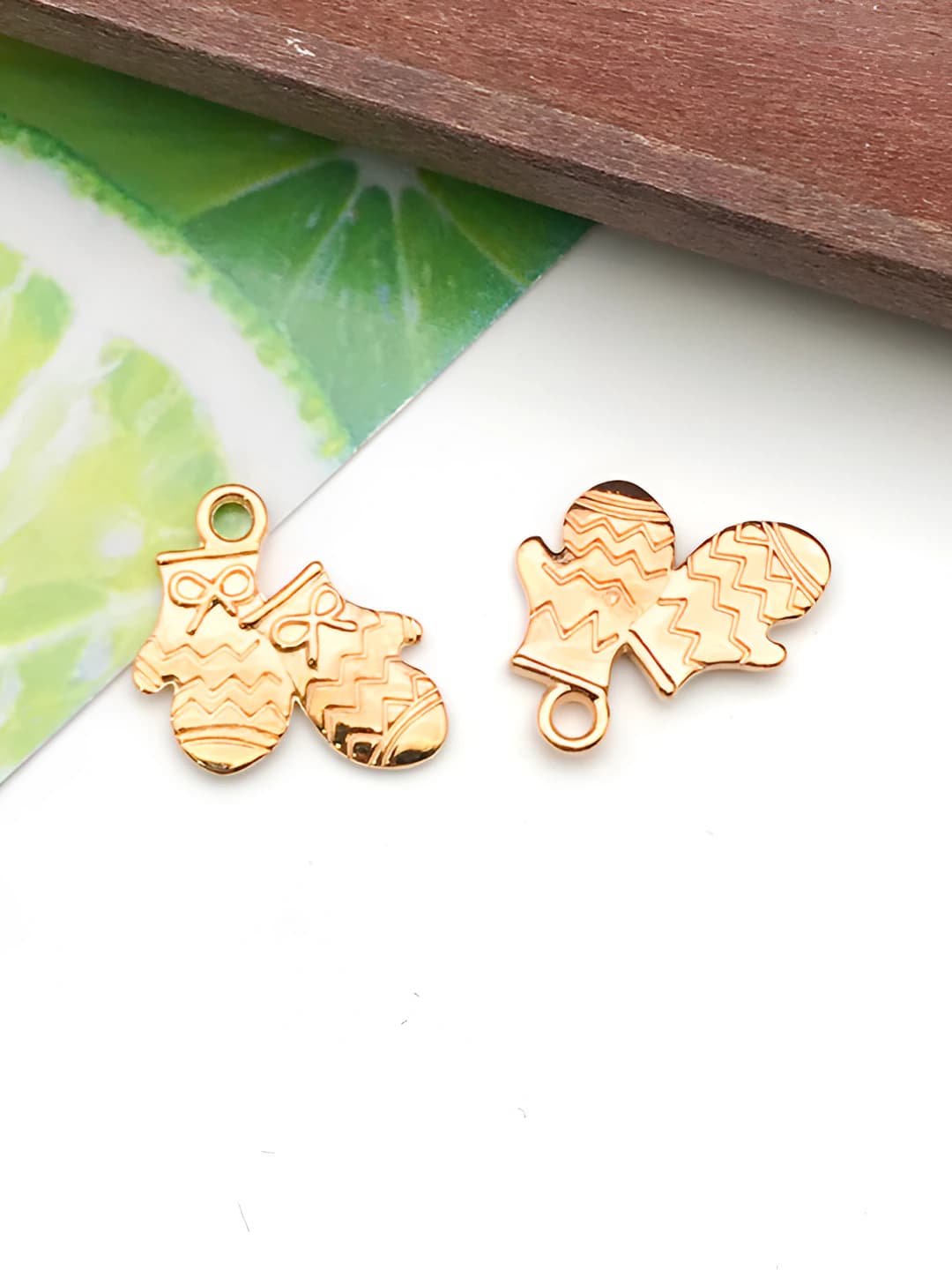 1 шт KC золото варежка 15x16mm