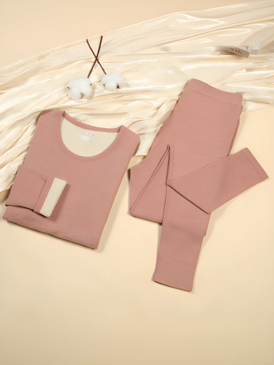 Warm beige - Wool silk