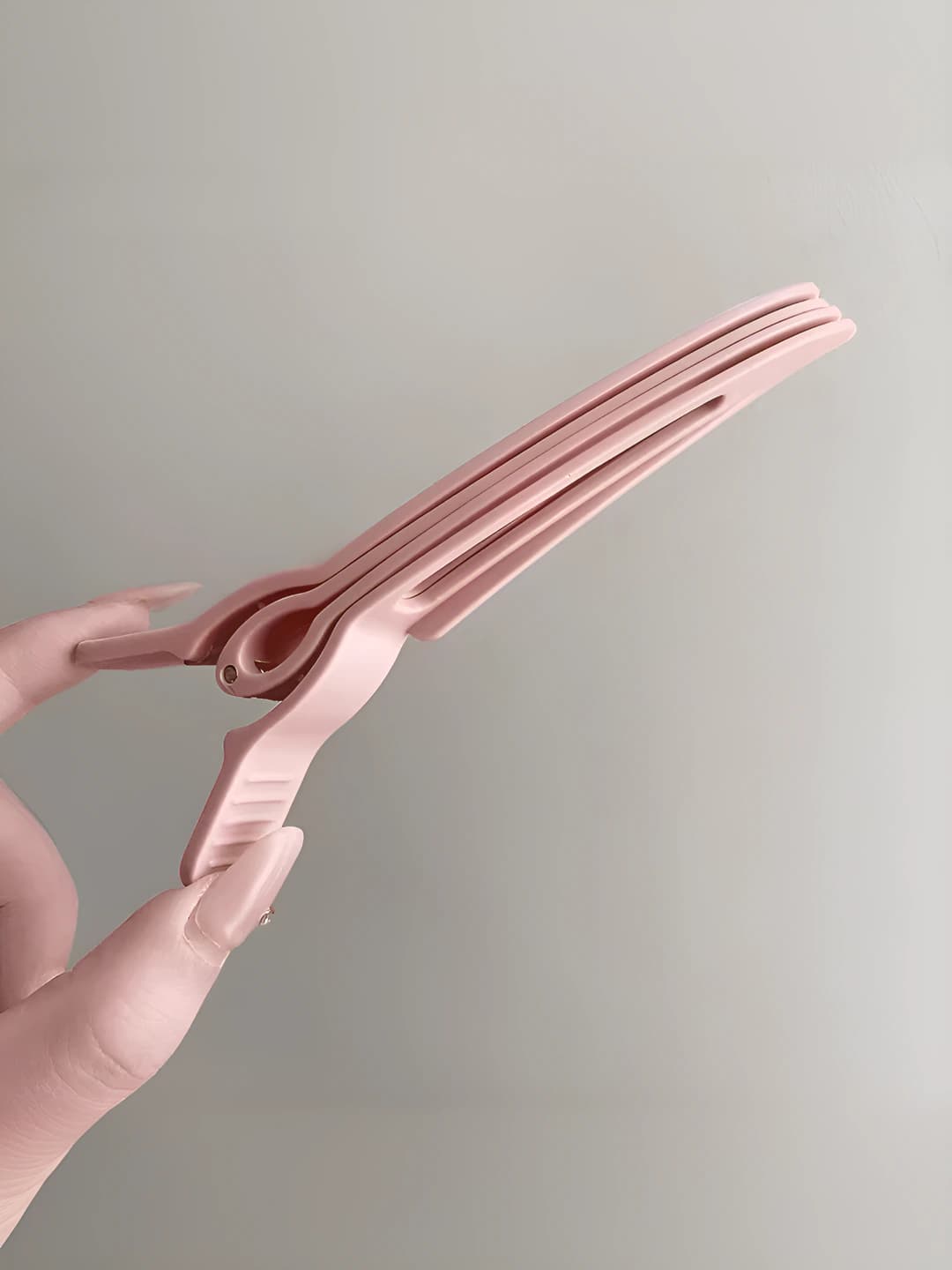 1# Pink volumizing clip 11 cm