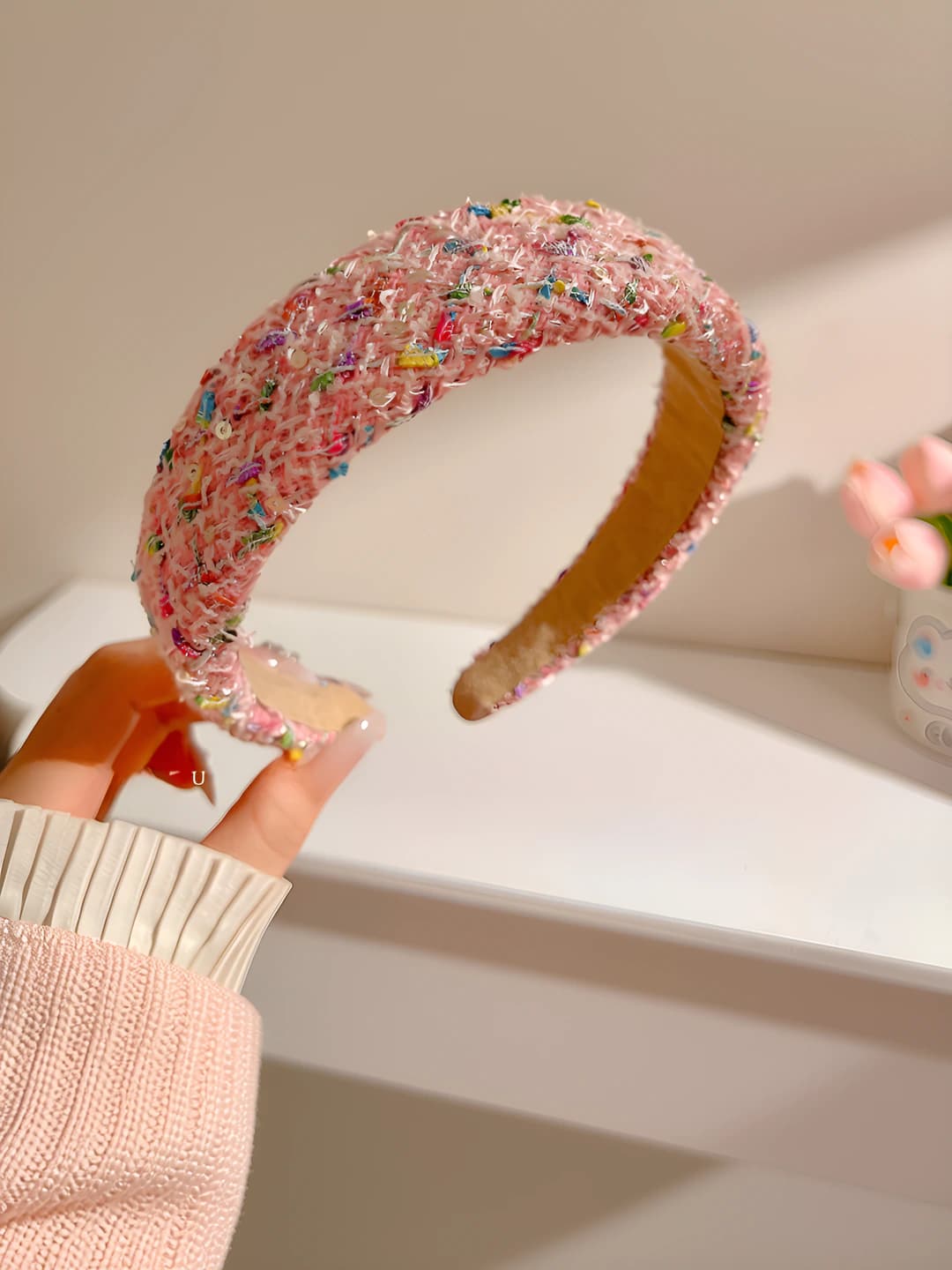 3# Розовый (блестки)