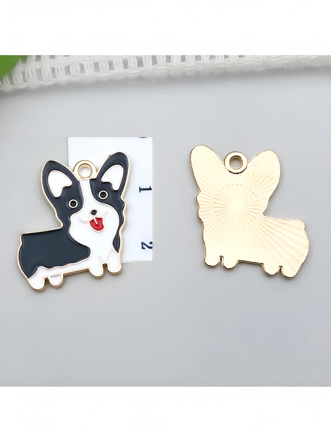 1 шт Чёрно-белый чёрный Когги 23x22mm-1.6g