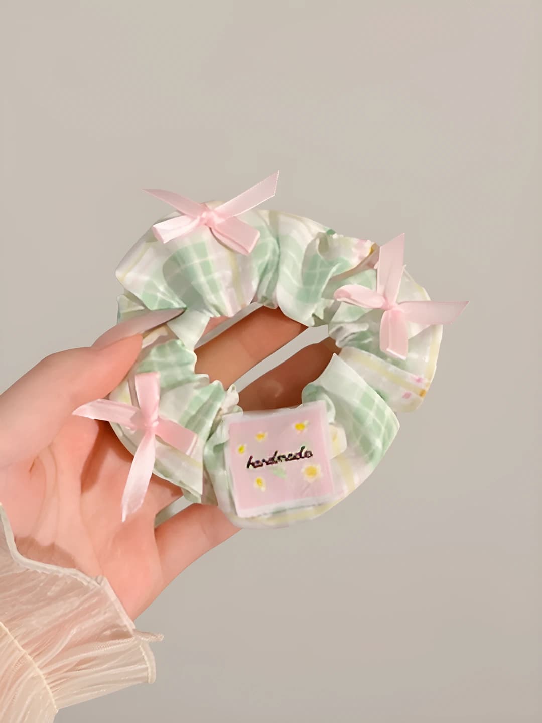 7# Sweet plaid green 11 cm