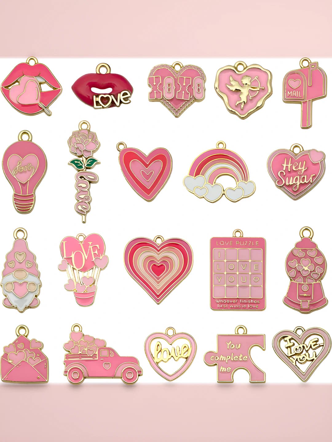 20 pc Mix Pink Valentine-20 var-36.75g-SN1666