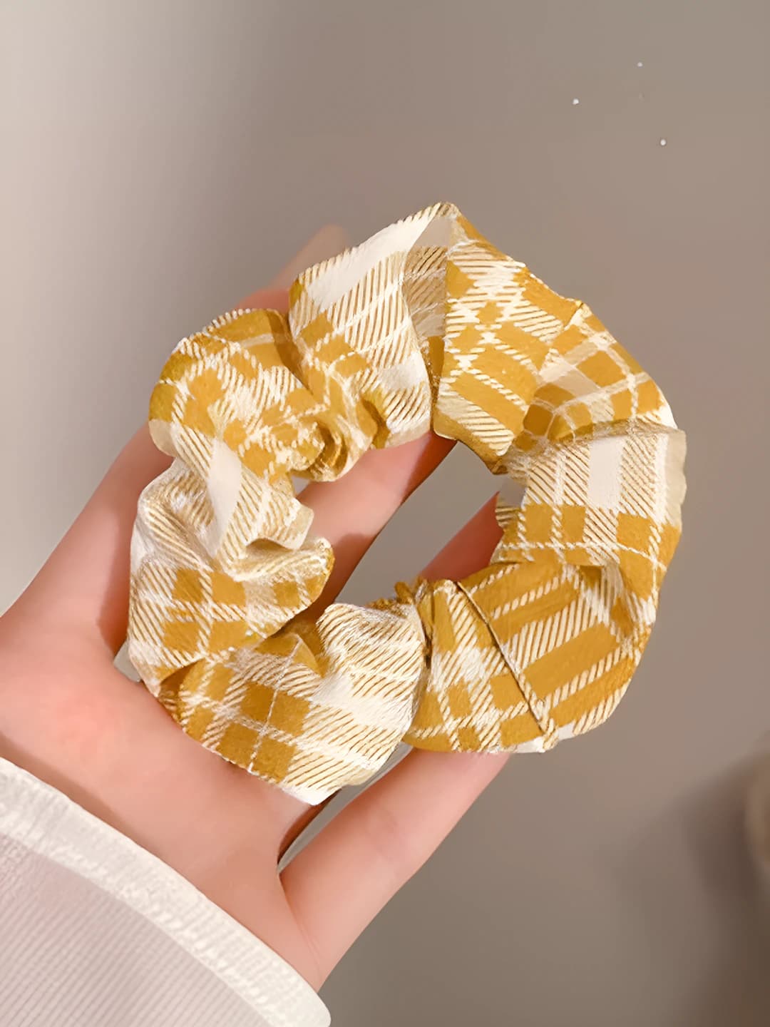 3# Yellow white - large plaid