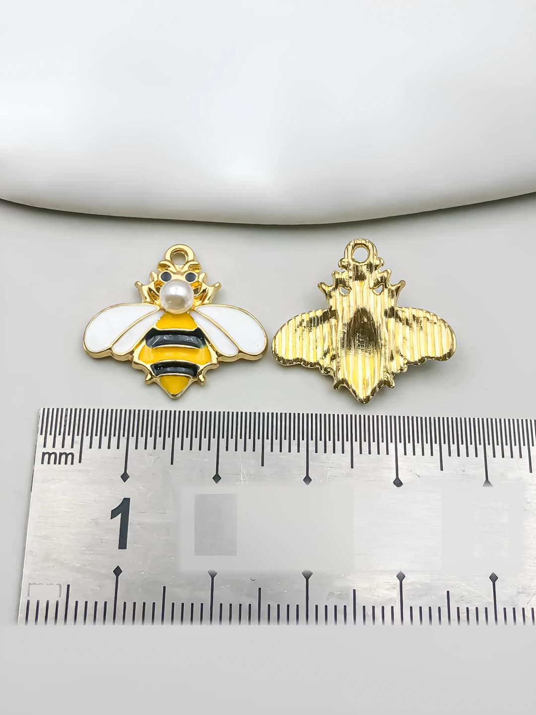 Sariq marvarid asalar, 19x21mm, 1.5g