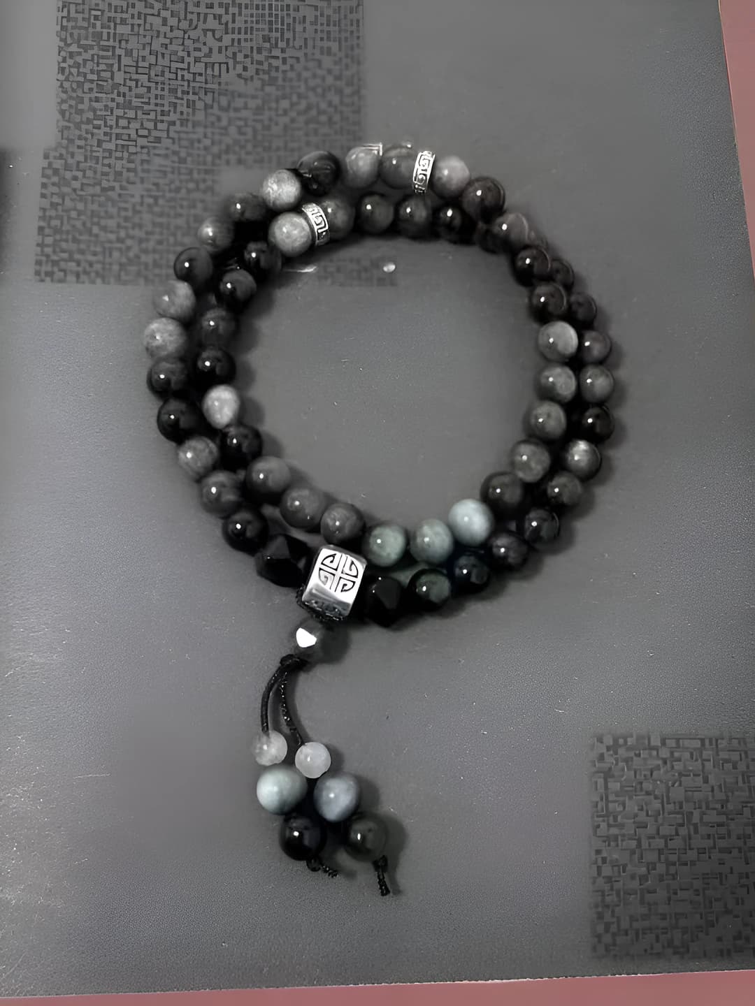 Women's beaded bracelet in new Chinese style with simple design and double layer