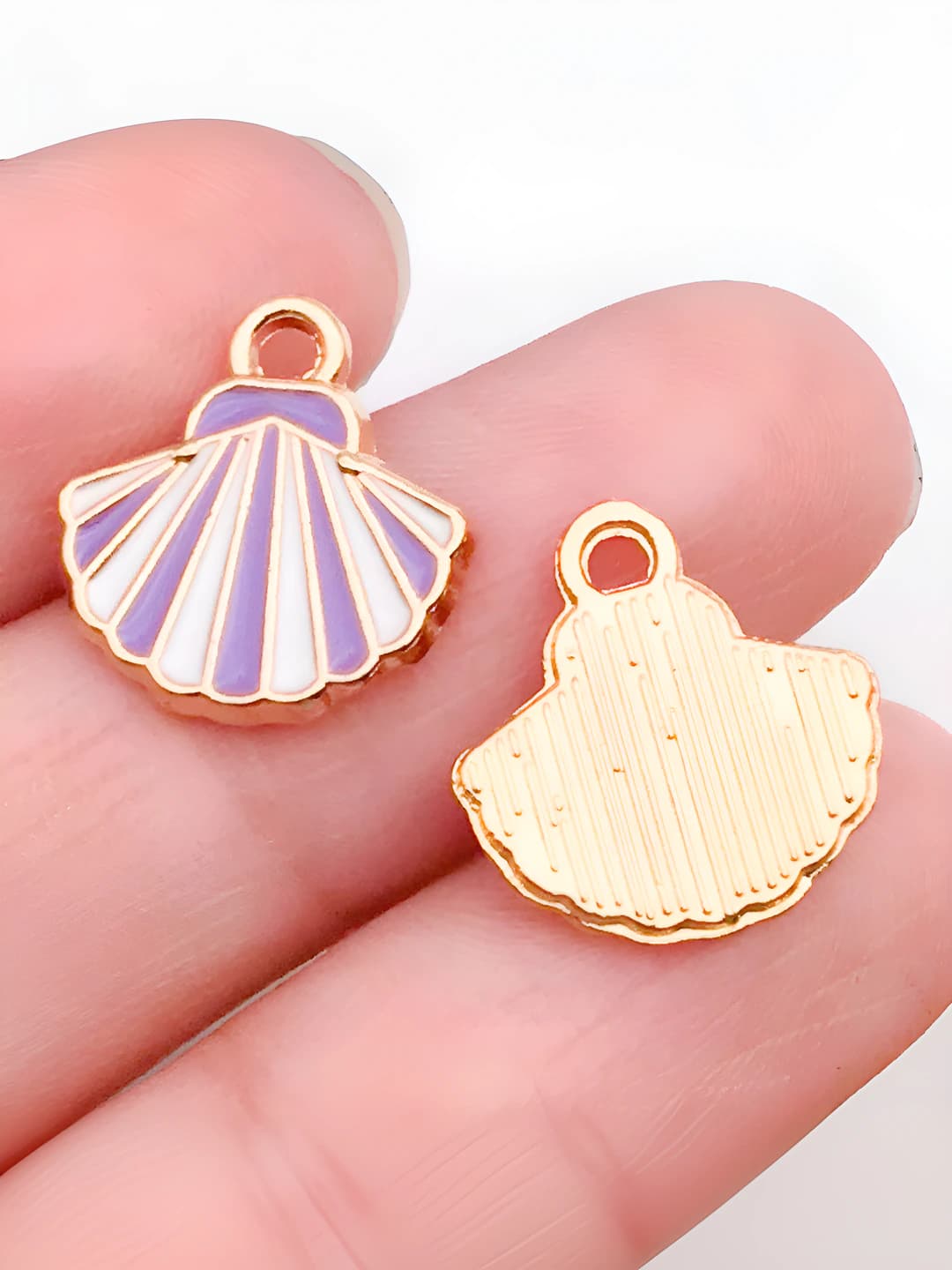 1 pc purple shell 13x13mm-0.9g