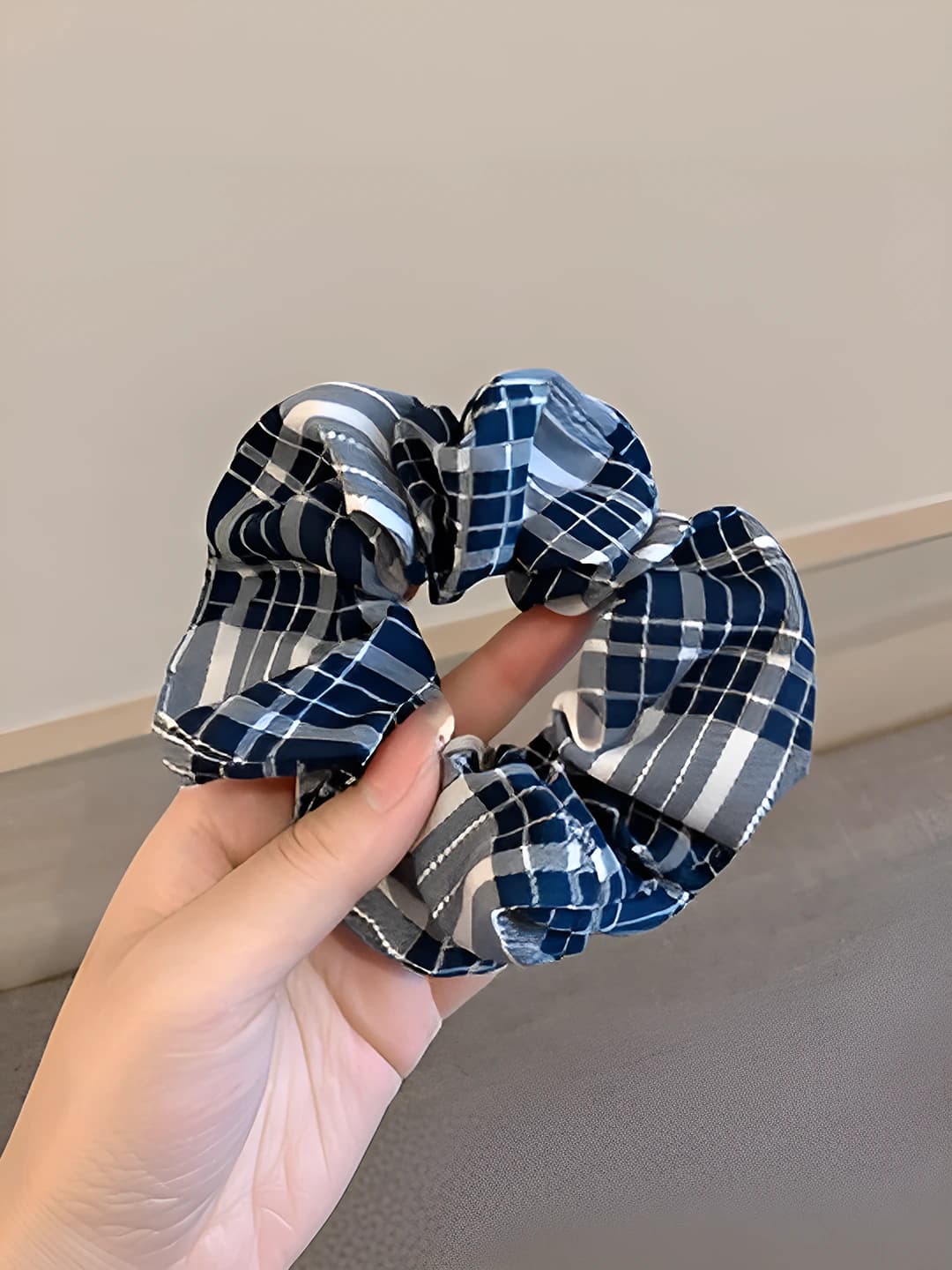 2# Navy white - large plaid