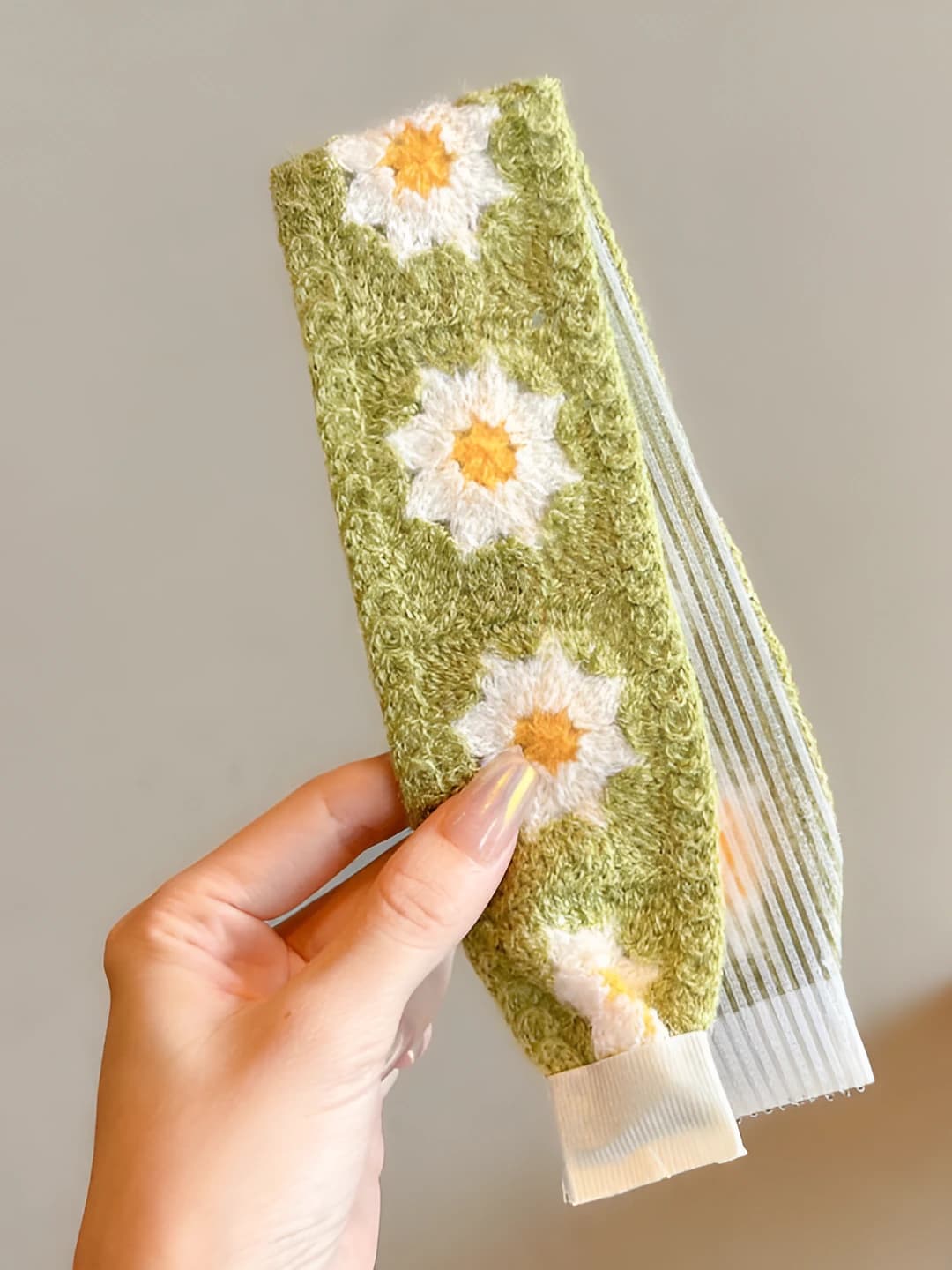 Green floral 37.5 cm