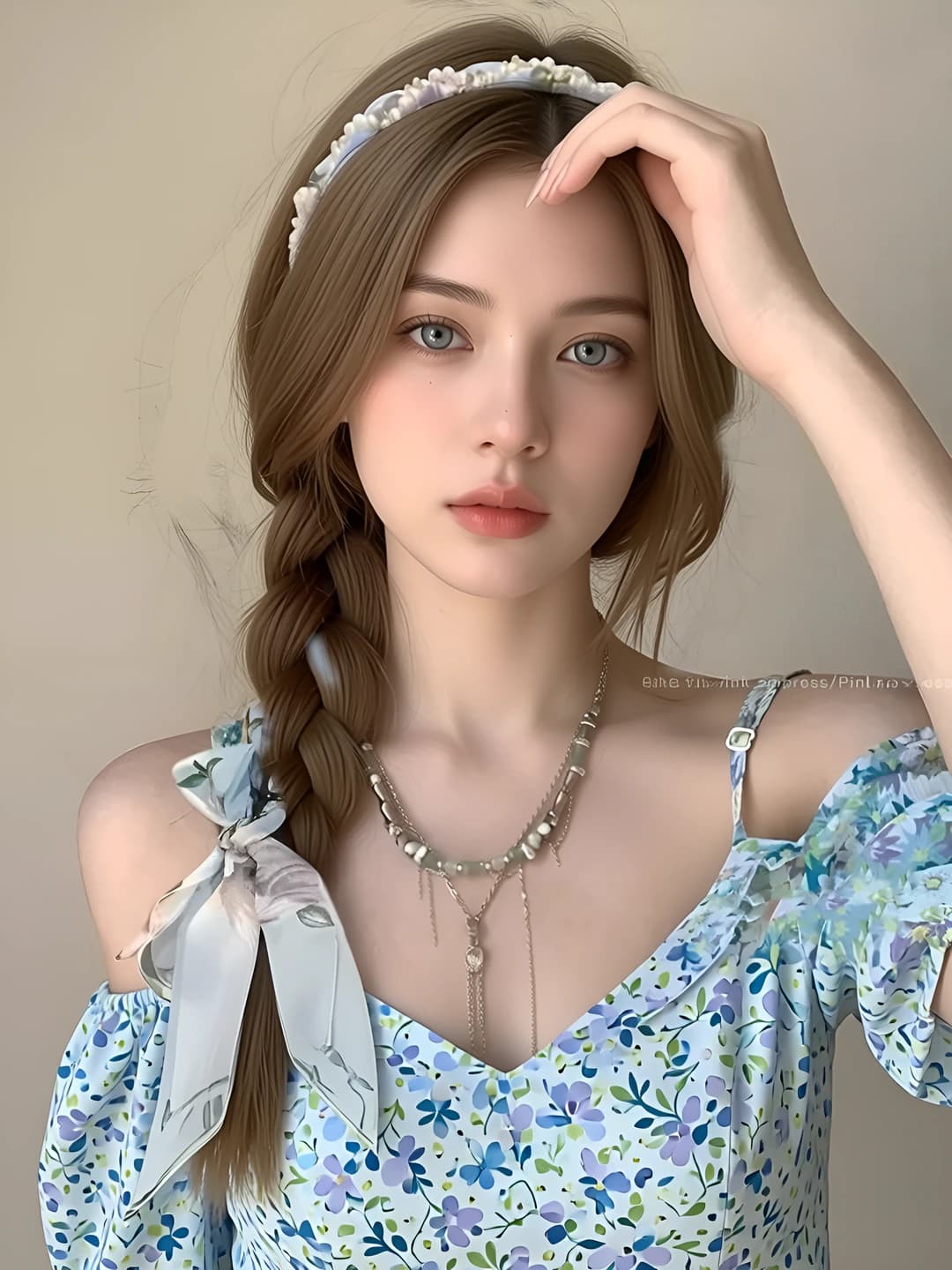 Light blue flowers