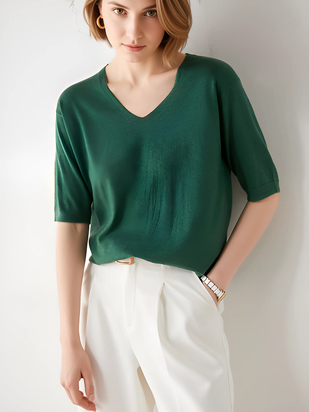 V-neck Green