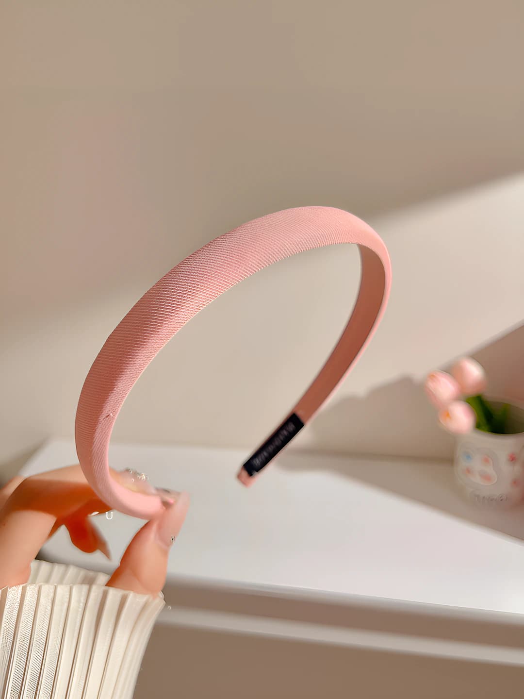 Pink thin headband