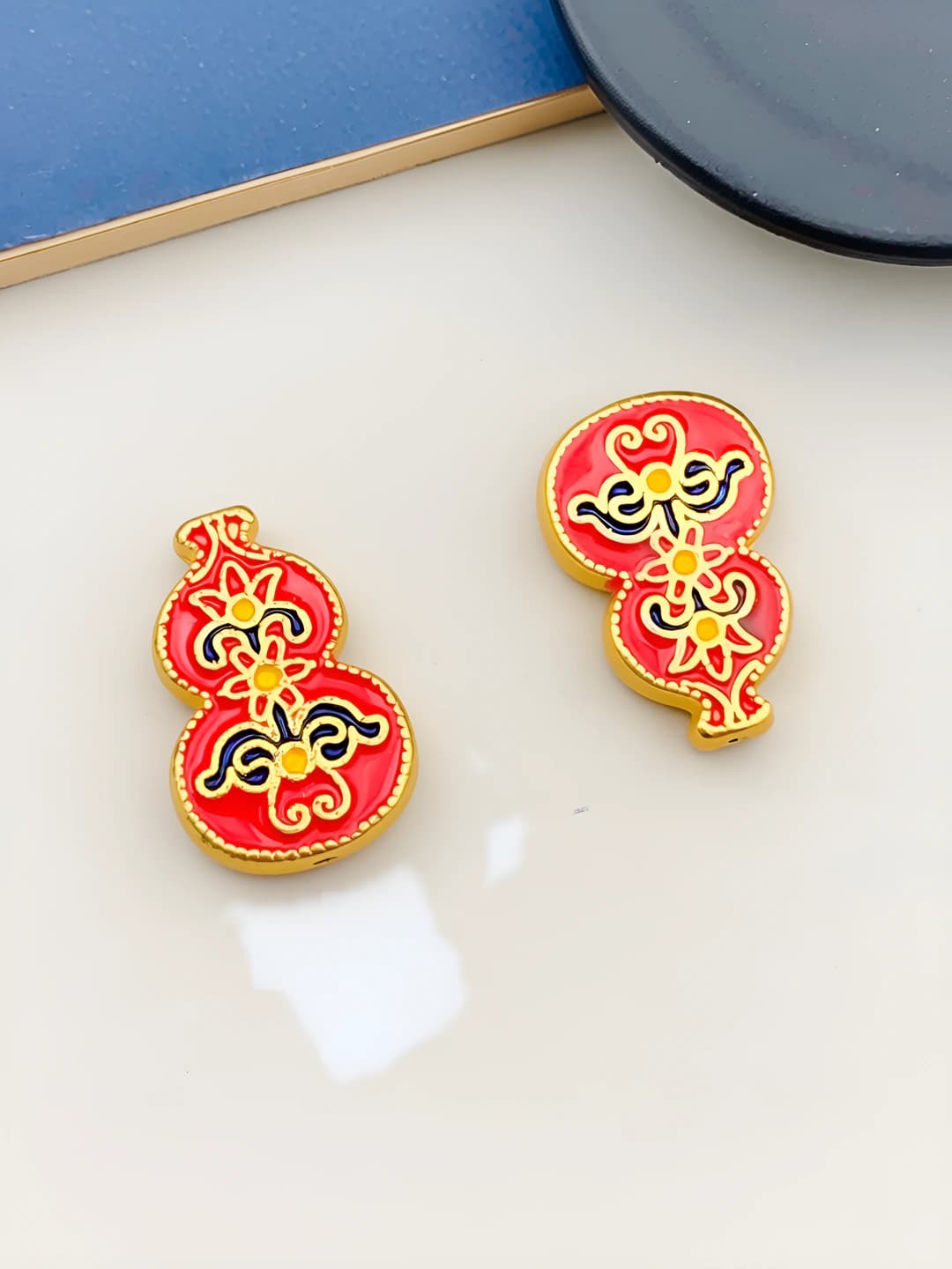 1 шт. Двусторонний тыква удачи-изобилия разделитель 18x12mm-3.35g