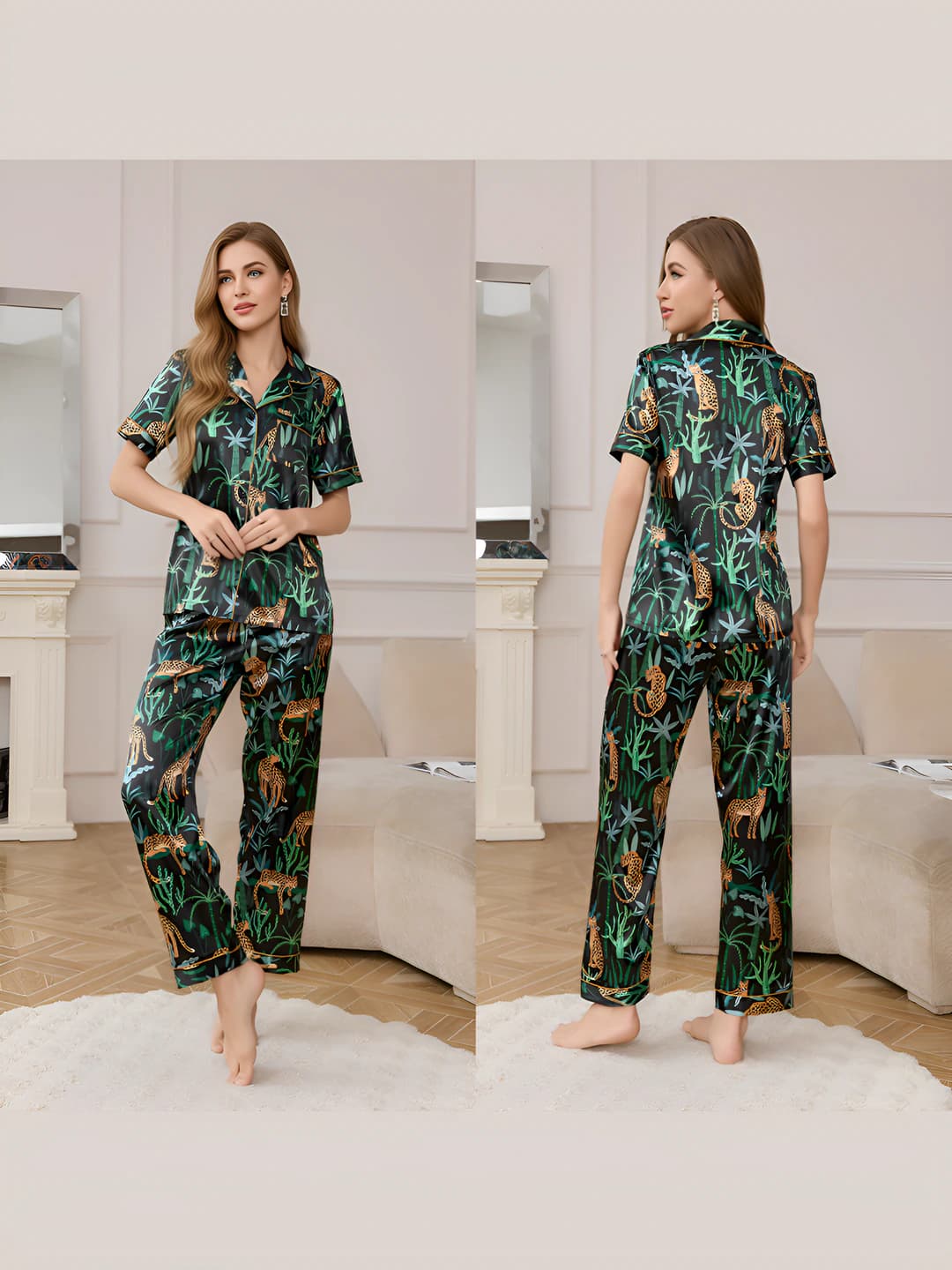 Green Tree Gold Leopard